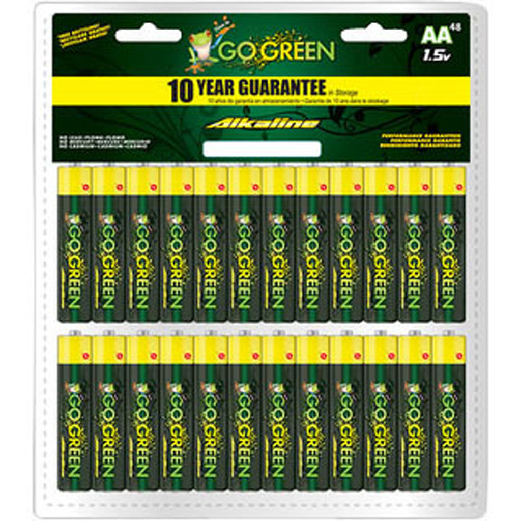 Gogreen Alkaline Battery (AA-48 PK)