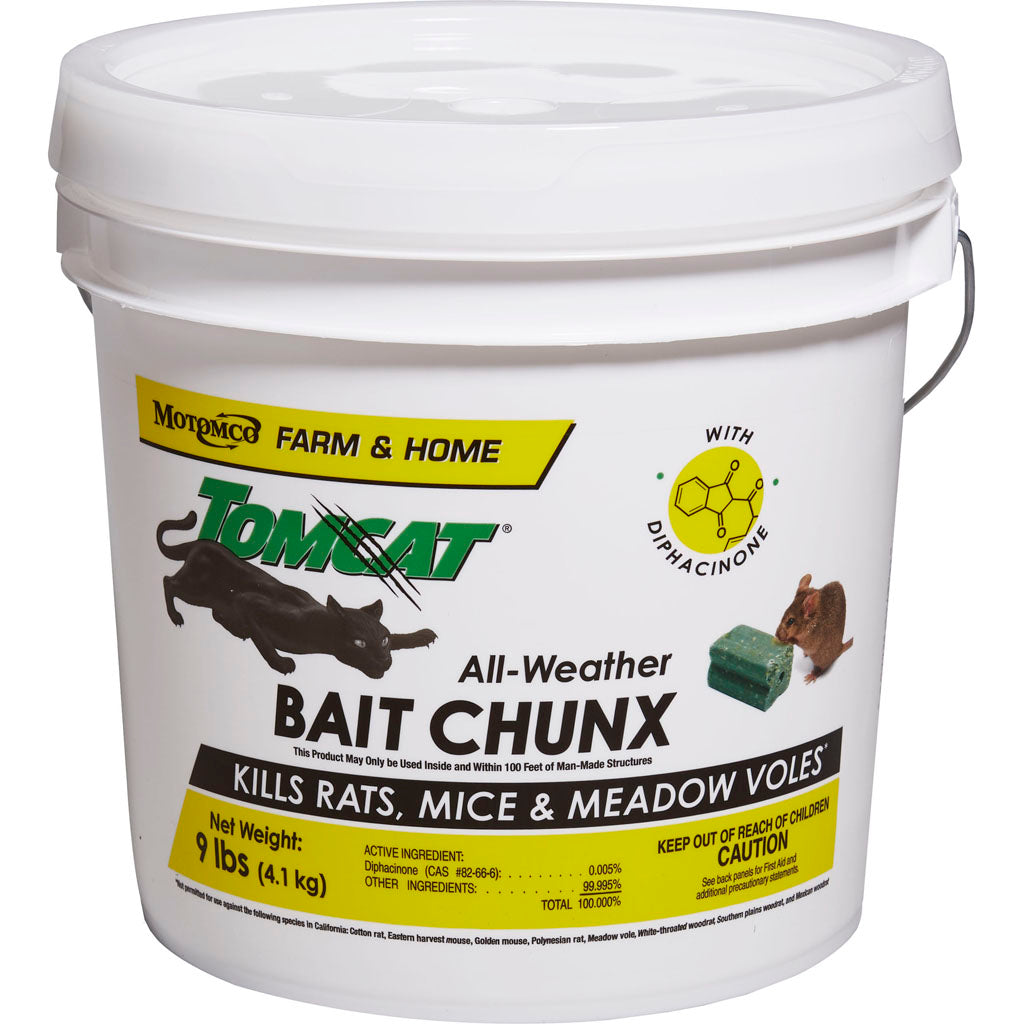 Tomcat All-Weather Bait Chunx Pail (1 OZ-9 LB)