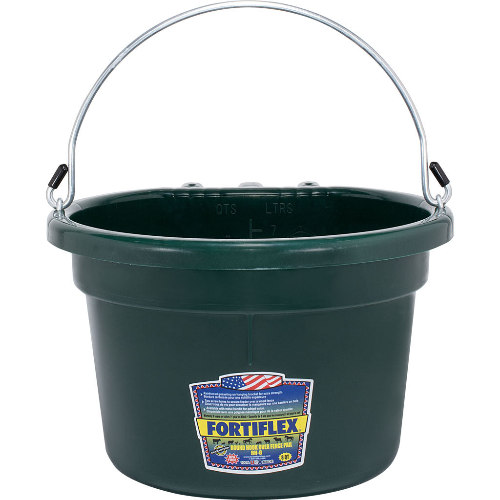 Fortex Round Over The Fence Pail With Handle (HUNTER, 8 QT)