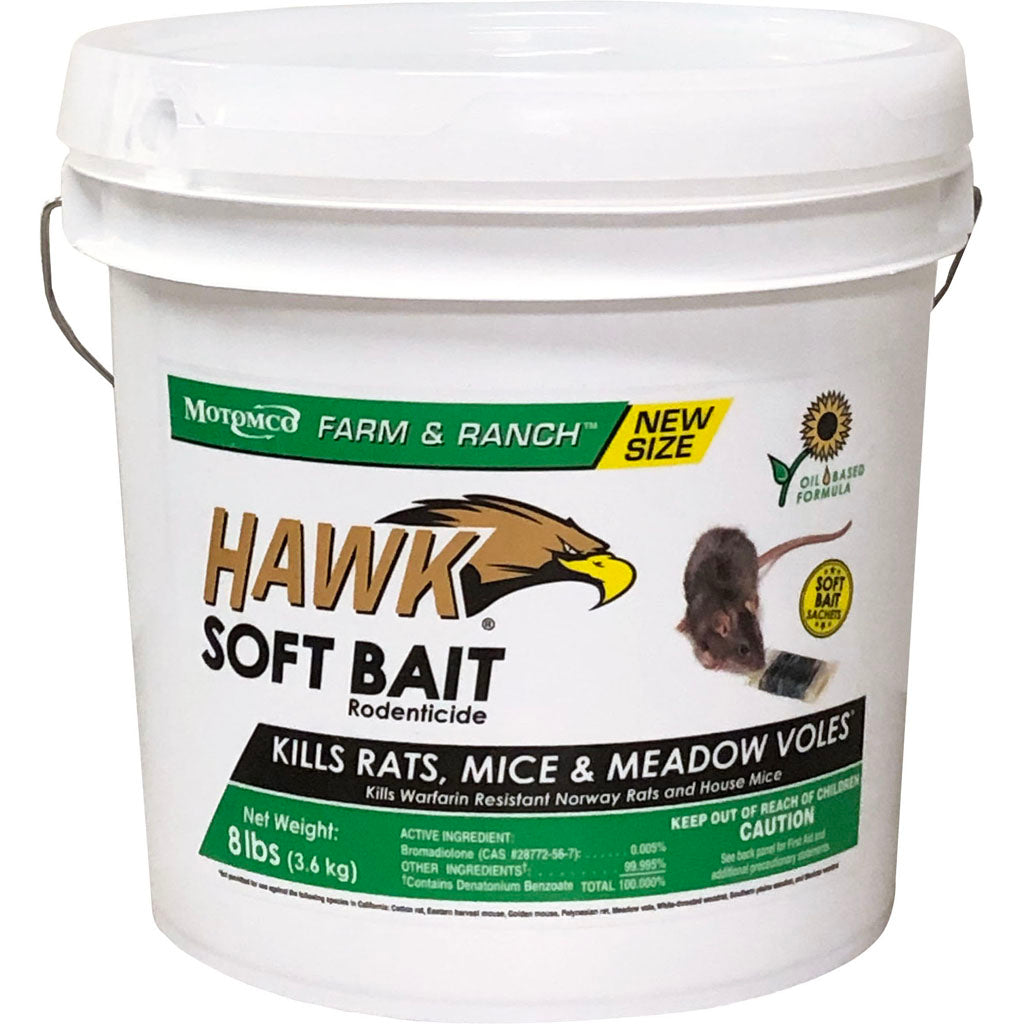 Hawk Soft Bait Rodenticide Pail (8 LB)