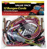 Keeper Bungee Cords Value Pack (ASSORTED, 12 PK)