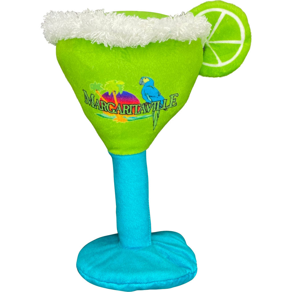 Multipet Margaritaville Glass Plush Dog Toys (GREEN, MD)