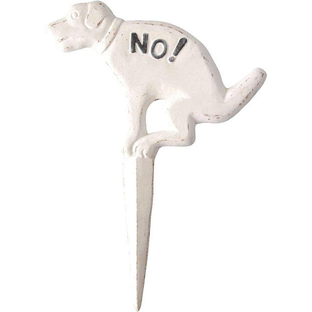 Esschert Design No! Pooping Yard Sign Cast Iron (13 IN)