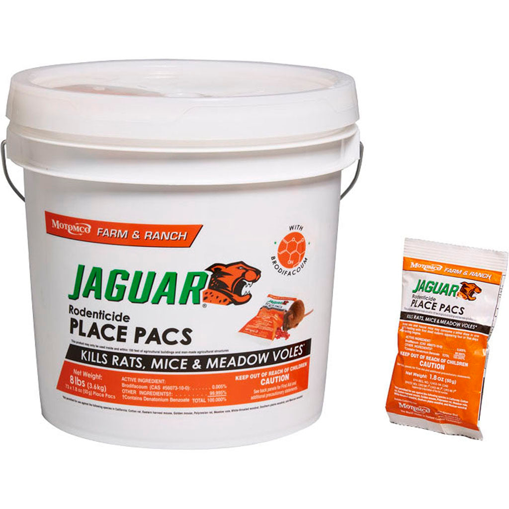 Jaguar Rodenticide Place Pacs Pail (1.8 OZ-73 CT)