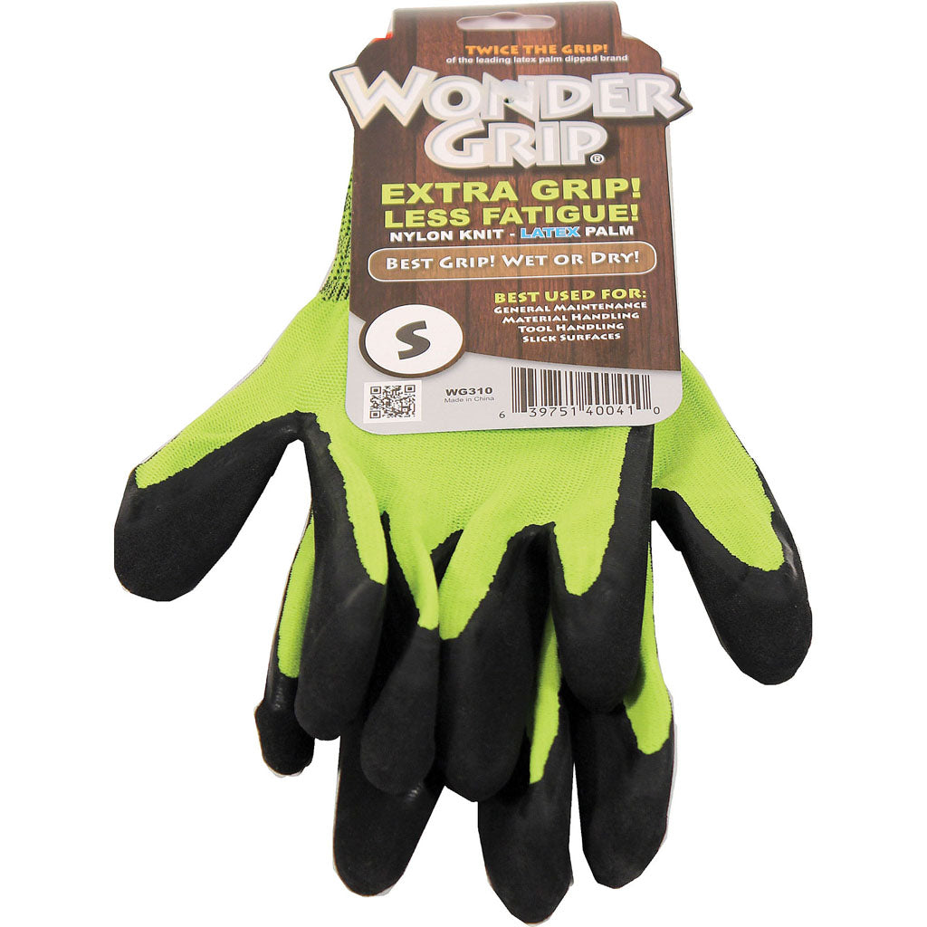 Wonder Grip Extra Grip Gloves (YELLOW, SM)