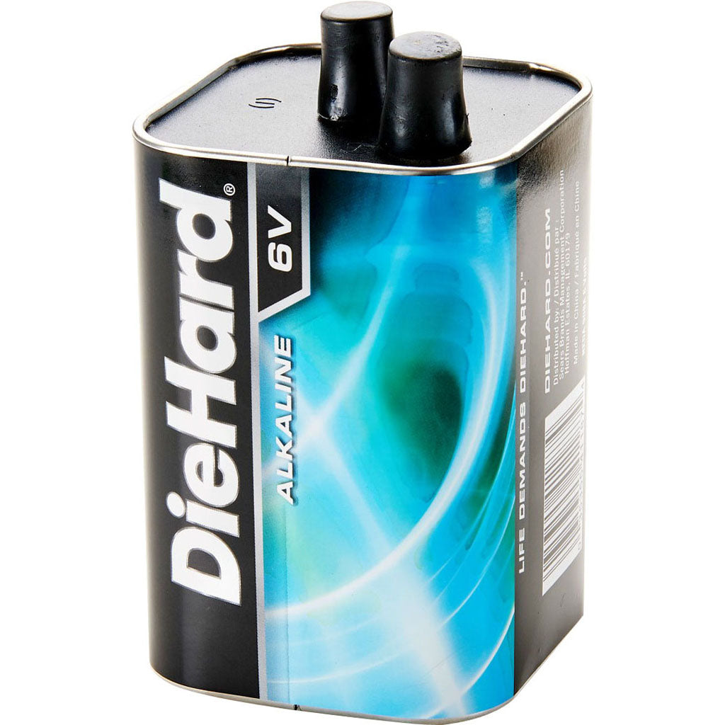 Dorcy Diehard Alkaline Spring Top Battery (BLACK/BLUE, 6 VOLT)