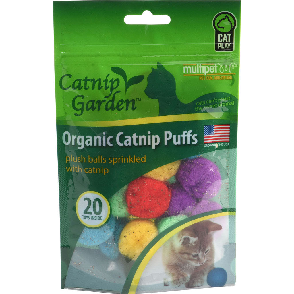 Multipet Organic Catnip Garden Puffs (20 PK)