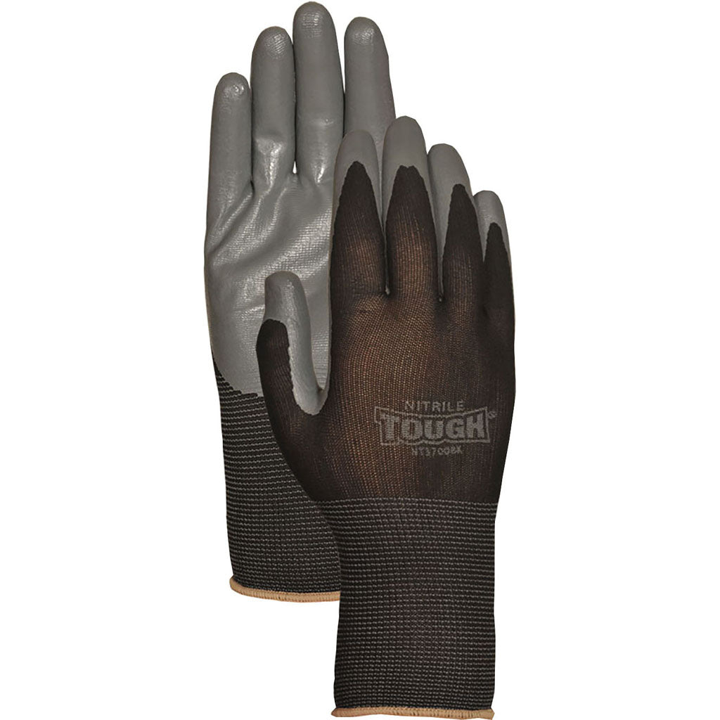 Bellingham Nitrile Tough Gloves (BLACK, MD)