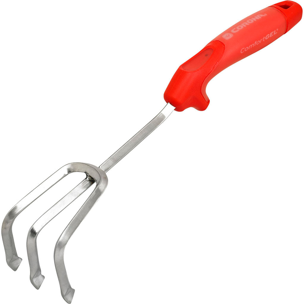 Stainless Steel Comfort Gel Cultivator (RED, 13 IN)