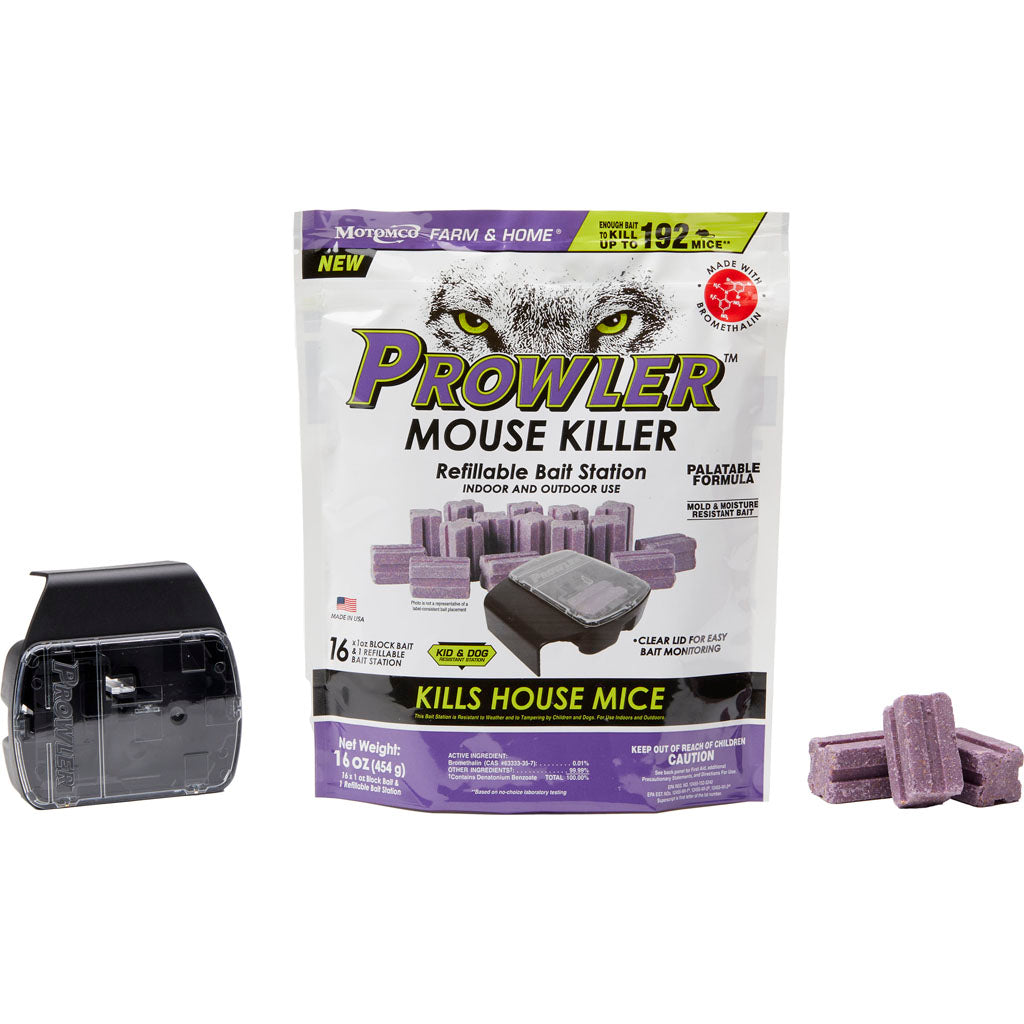 Prowler Mouse Bait Blocks With Bait Station Bag (1 OZ)