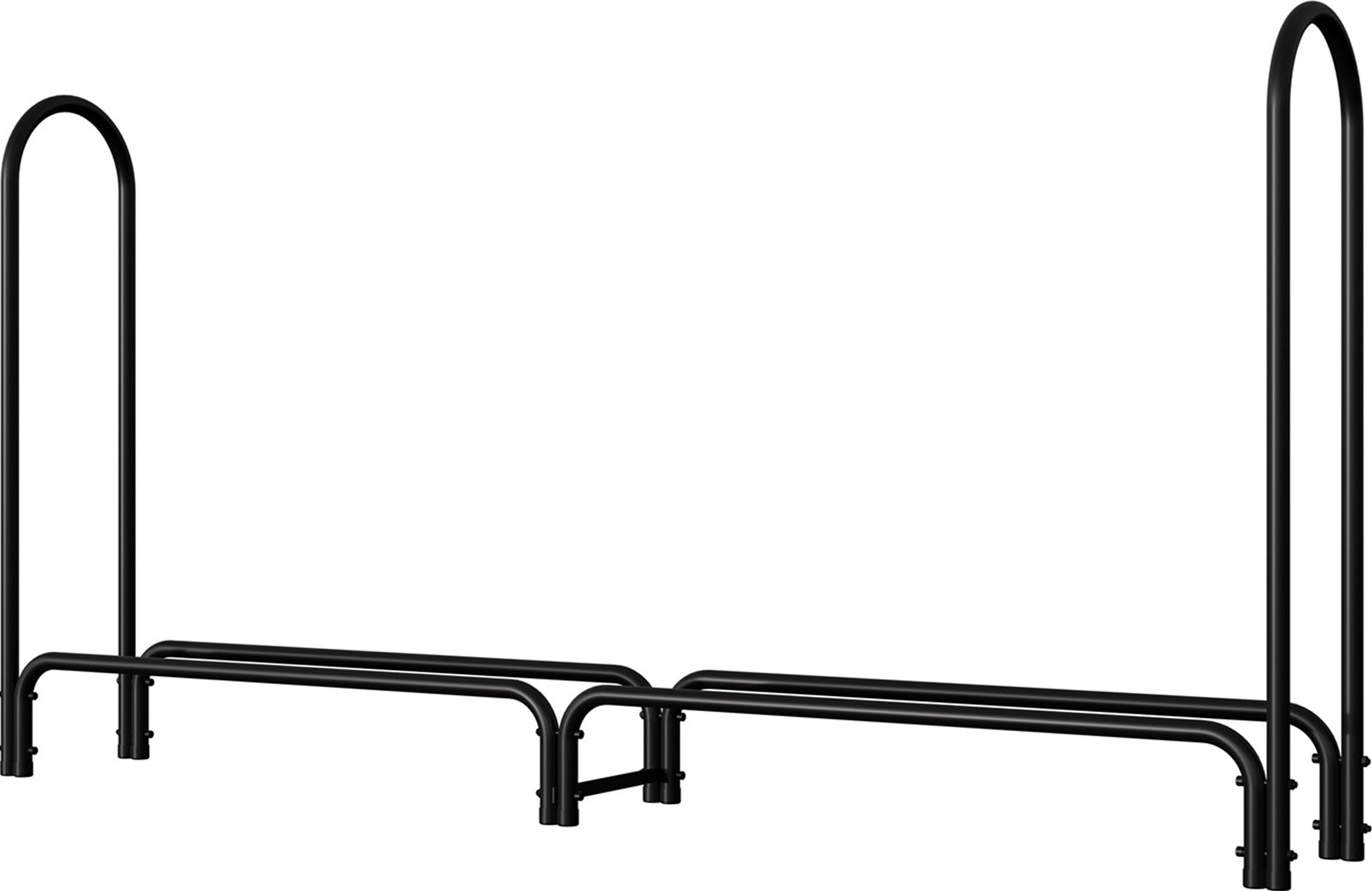 Deluxe Log Rack W/Cover (BLACK, 8 FT)