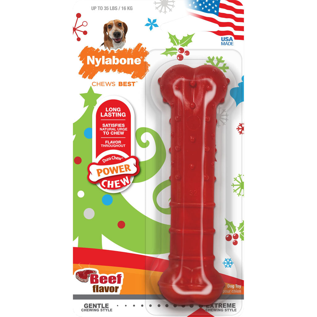 Nylabone Holiday Power Chew Textr Out-Season 0228 (BEEF, WOLF)