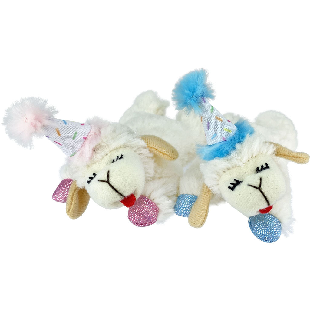 Multipet Birthday Lambchop Cat Toy (ASSORTED, SM)