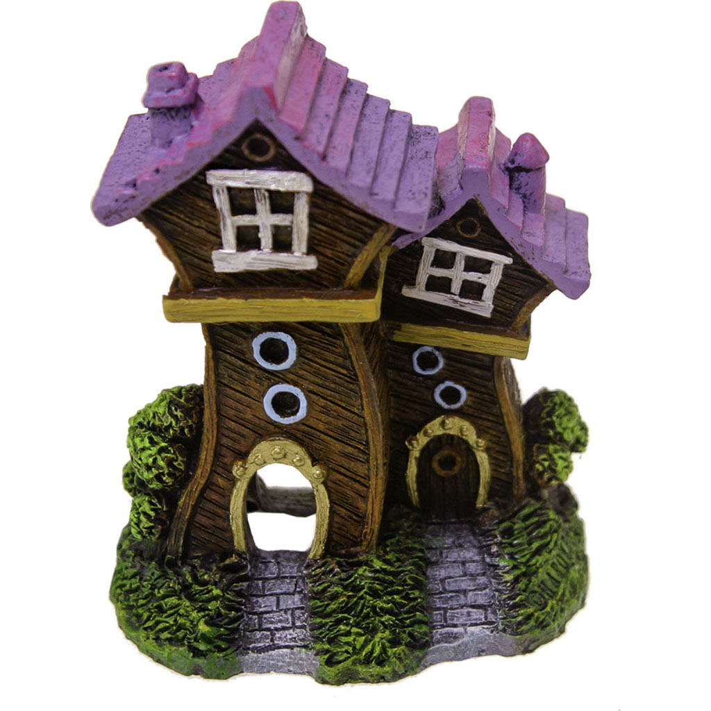 Exotic Environments Fun House Village Purple Roof (MULTI, XS)