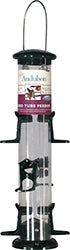 Plastic 6-Port Seed Tube Feeder (CLEAR/GREEN, 2 LB CAP)