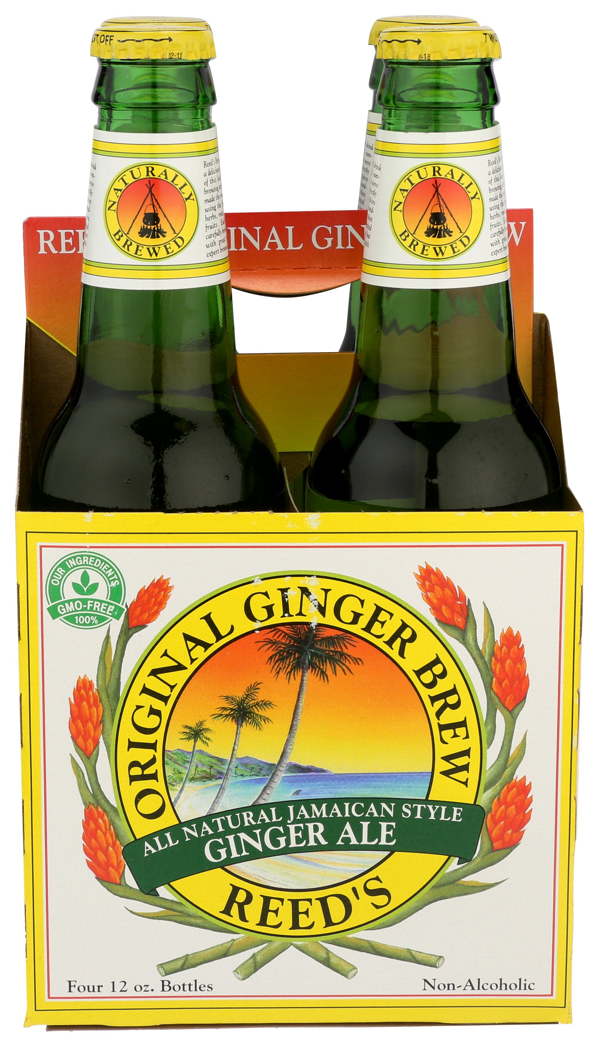 REEDS SODA 4PK GINGER ORGNL - Case of 6