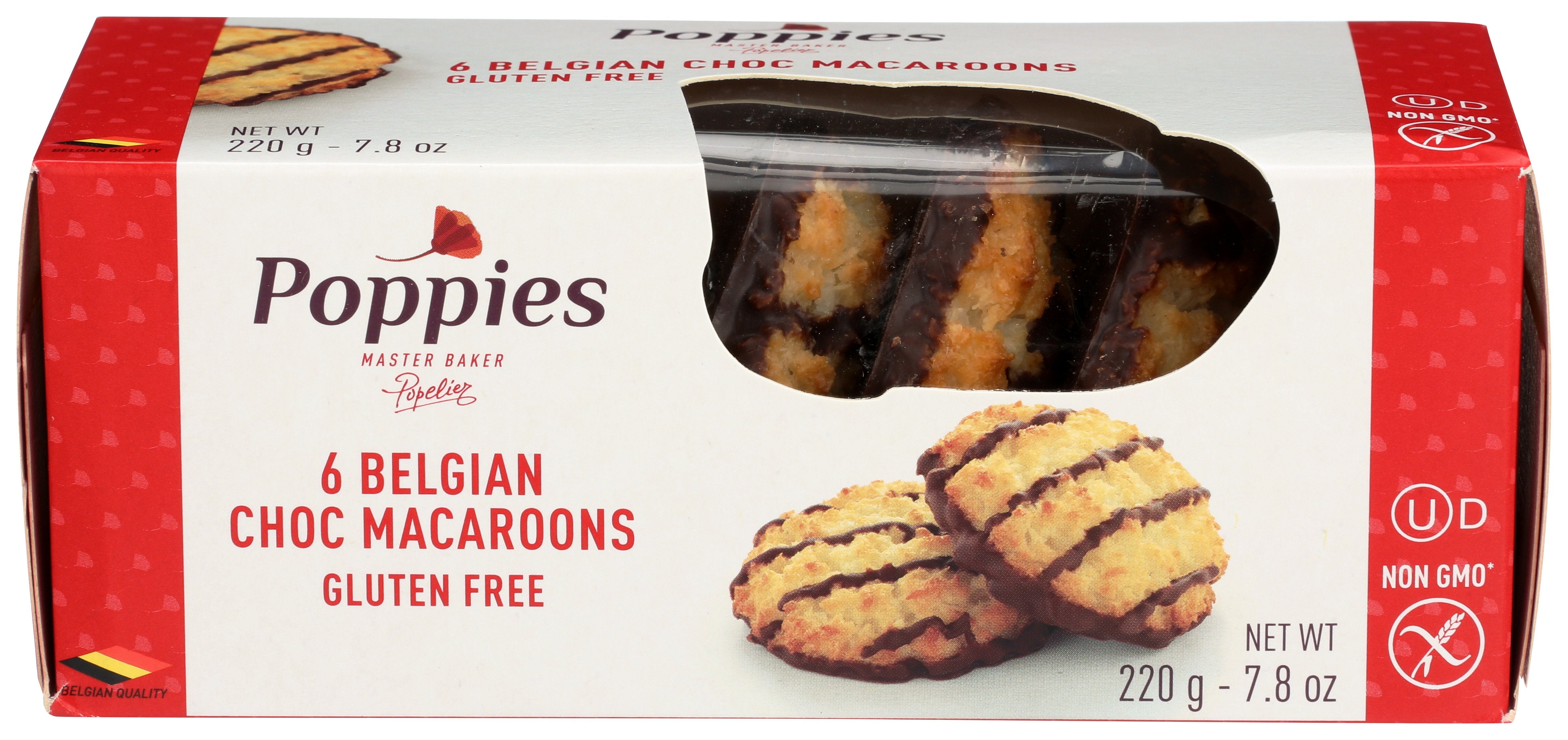 POPPIES COOKIE MACRN CHOC DRZL - Case of 12