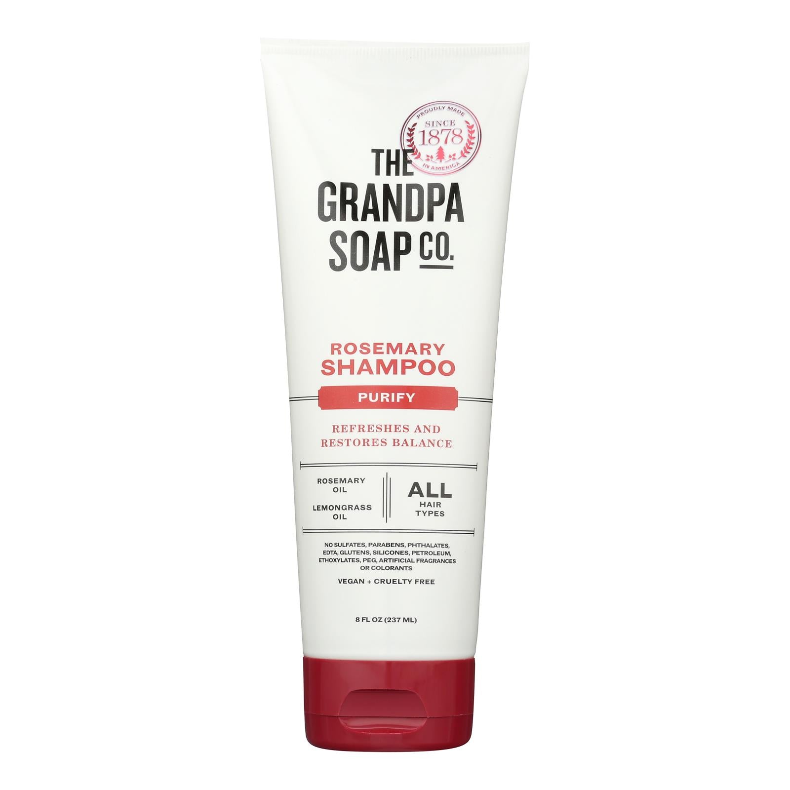 Grandpa Soap Shampoo - Rosemary - 8 Fl Oz