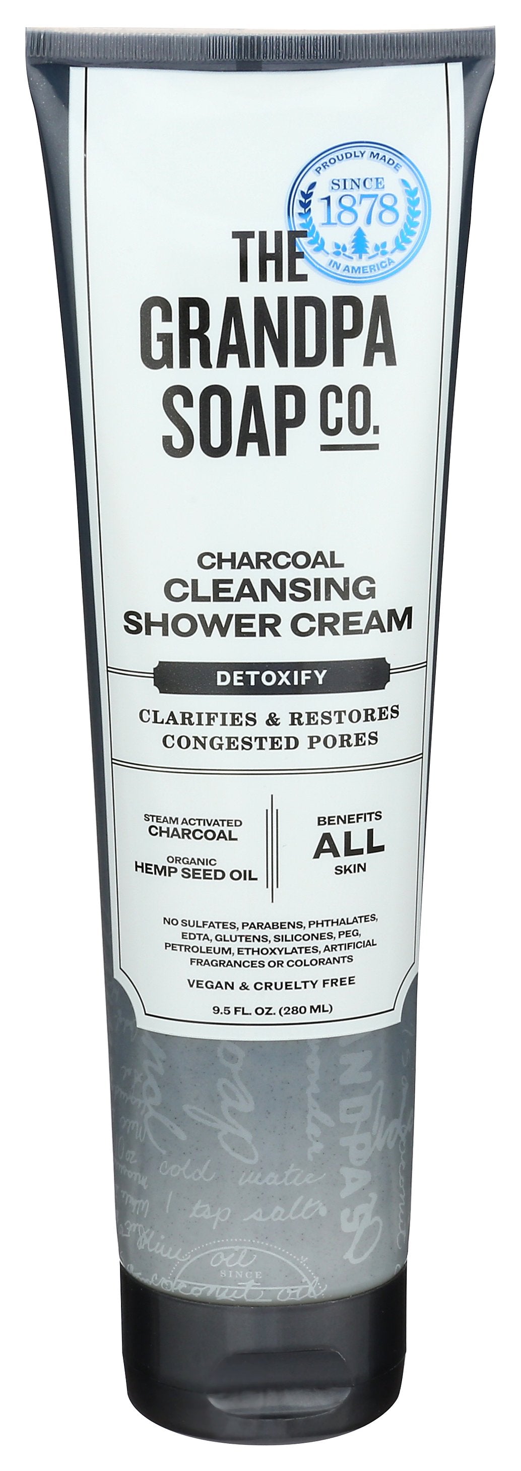 GRANDPAS SHOWER CREM CHRCOAL CLENS