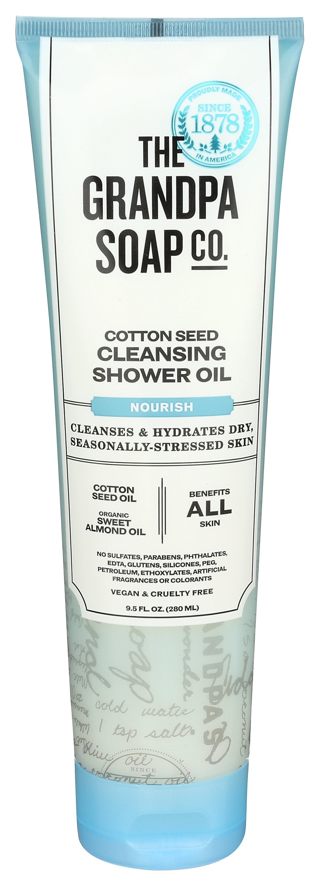 GRANDPAS SHOWER OIL COTTON SEED - Case of 3