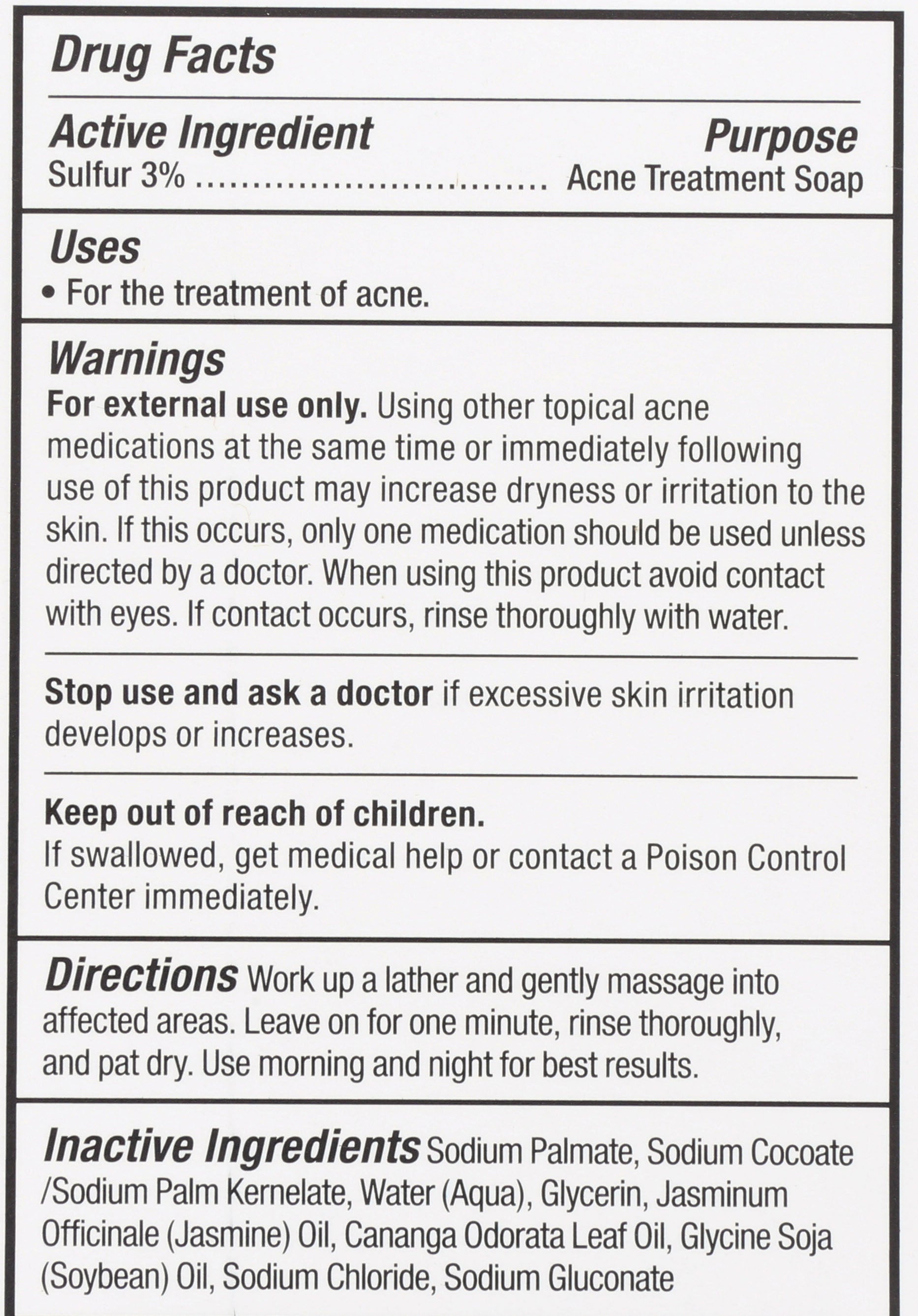 GRANDPAS SOAP THYLOX ACNE - Case of 3