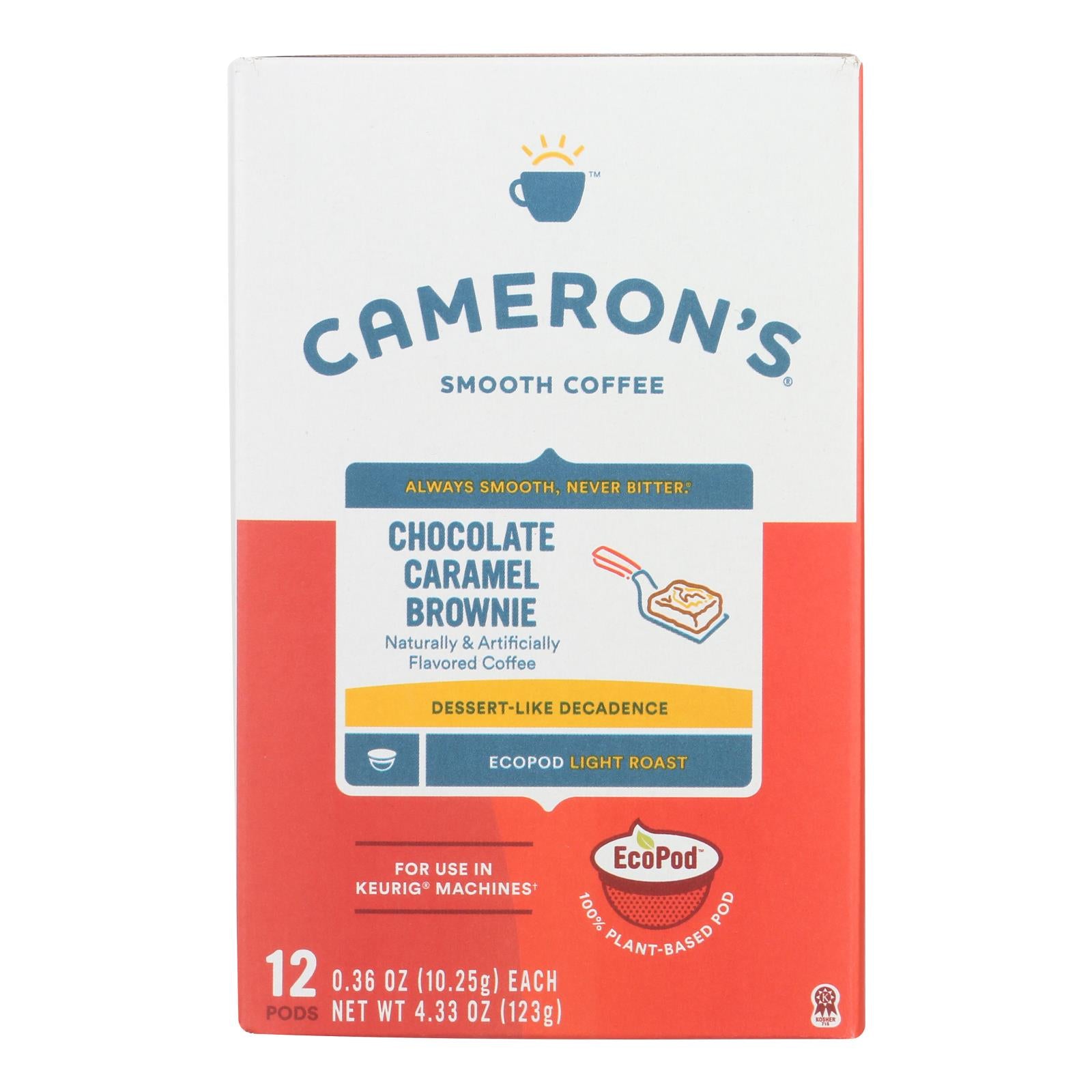 Cameron’S Specialty Coffee Chocolate Caramel Brownie  - Case of 6 - 4.33 OZ