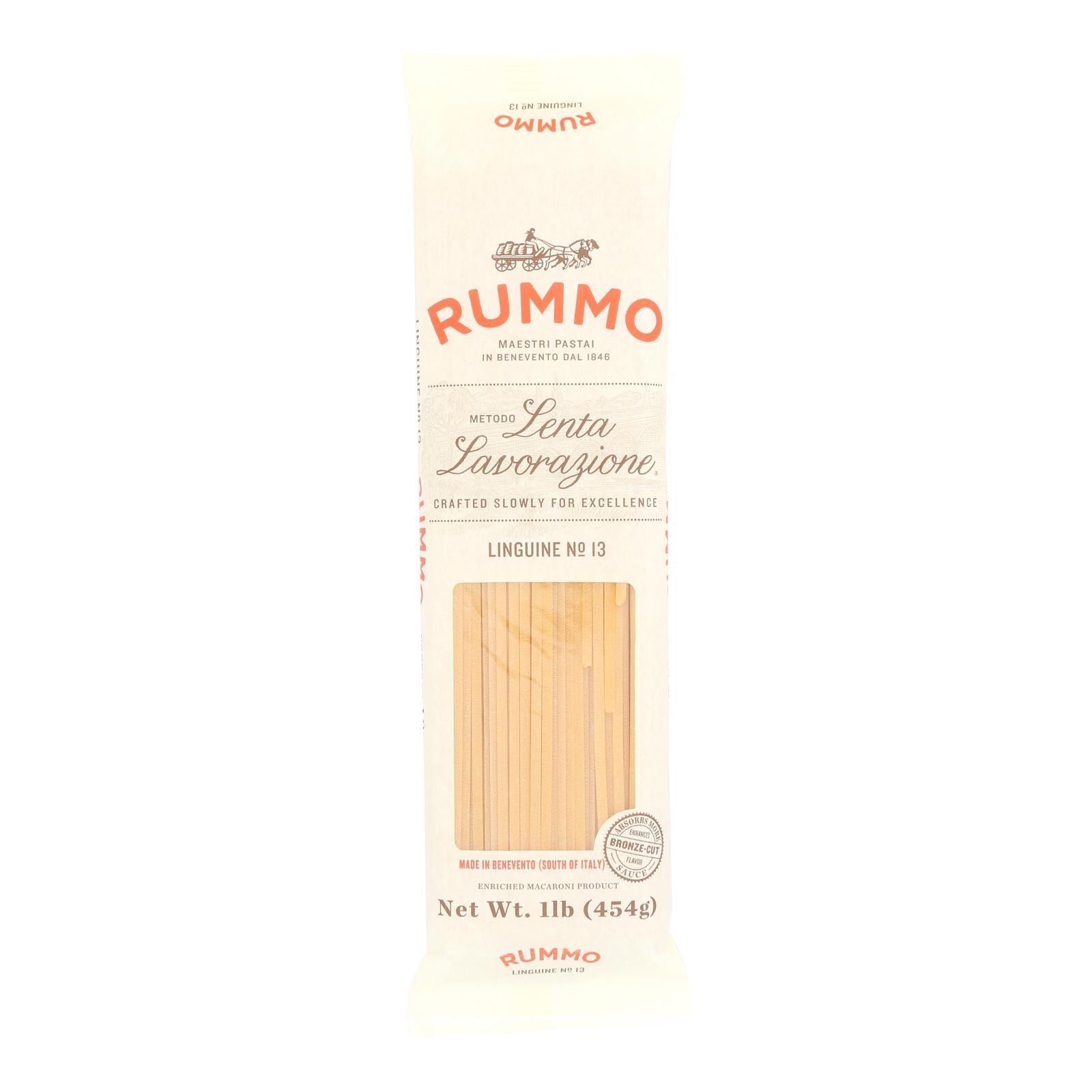 Rummo Lenta Lavorazione Linguine No. 13 Pasta - Case of 20 - 16 OZ