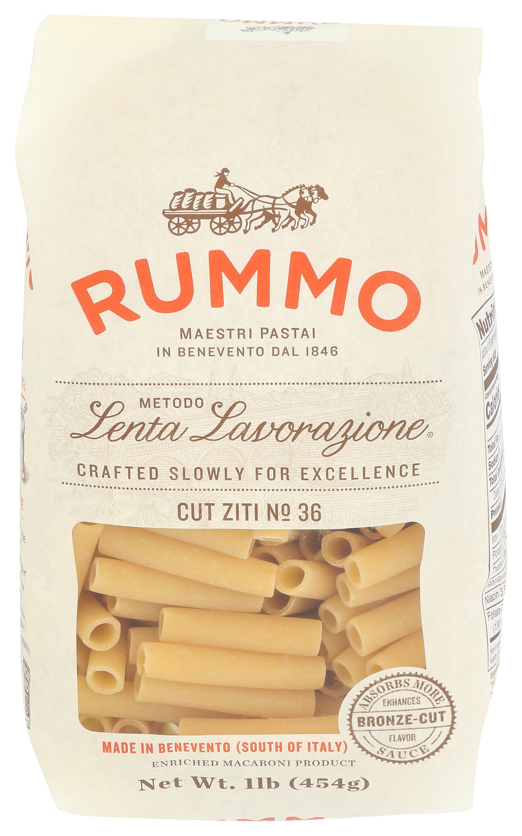 RUMMO PASTA ZITI CUT - Case of 12