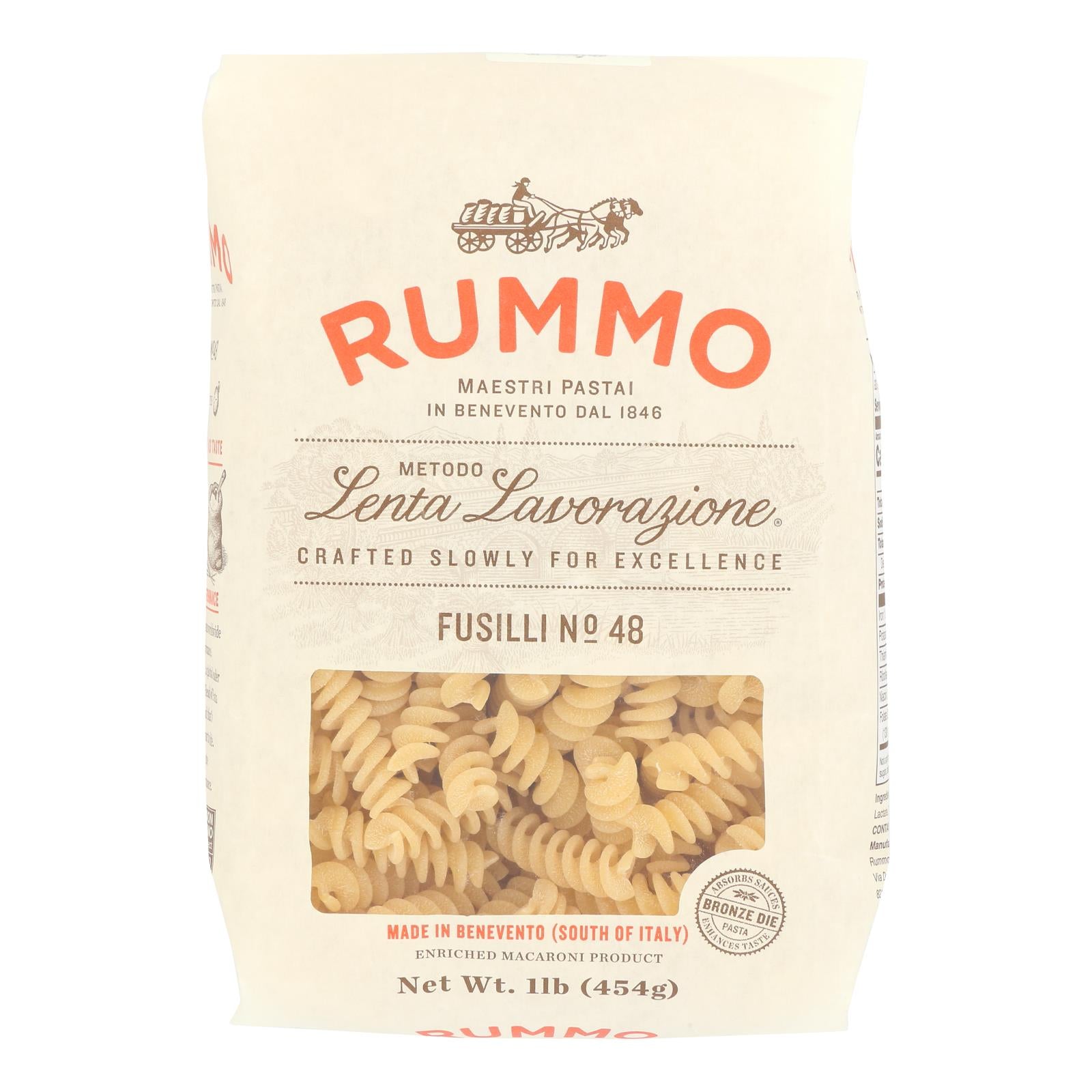 Rummo - Pasta Fusilli - Case Of 12-16 Oz