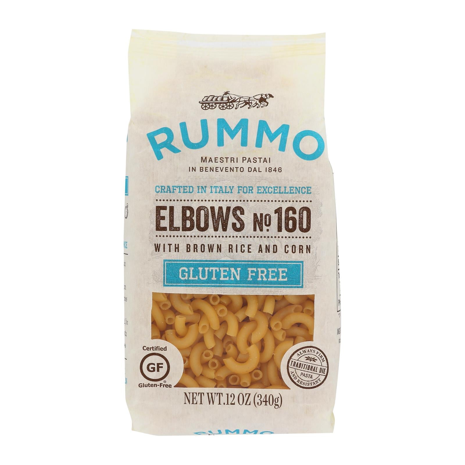 Rummo - Pasta Gluten Free Elbows - Case of 12-12 OZ