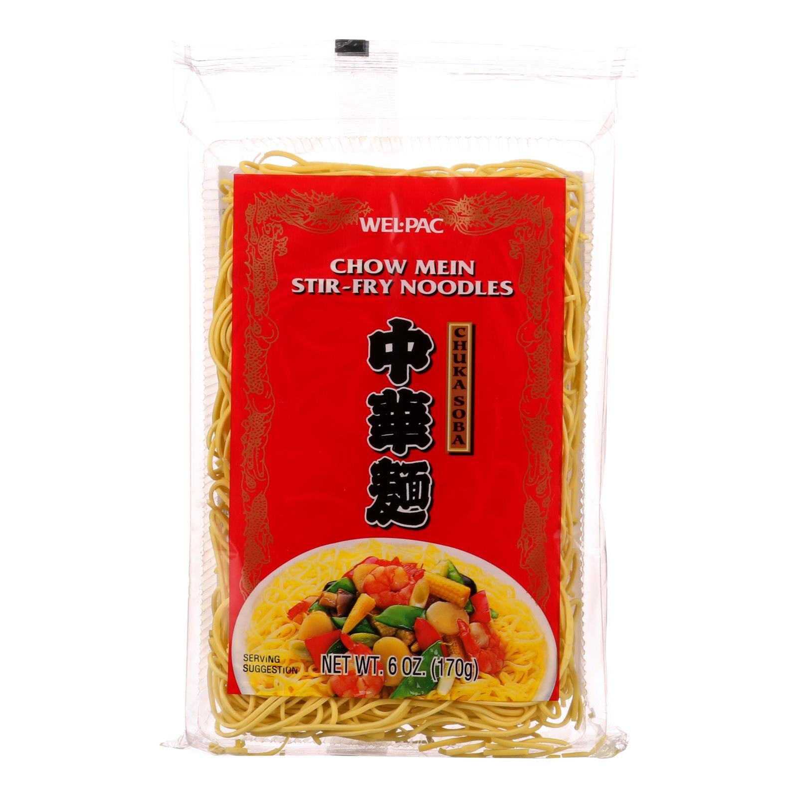 Wel-pac Chow Mein Stir-fry Noodles  - Case Of 12 - 6 Oz