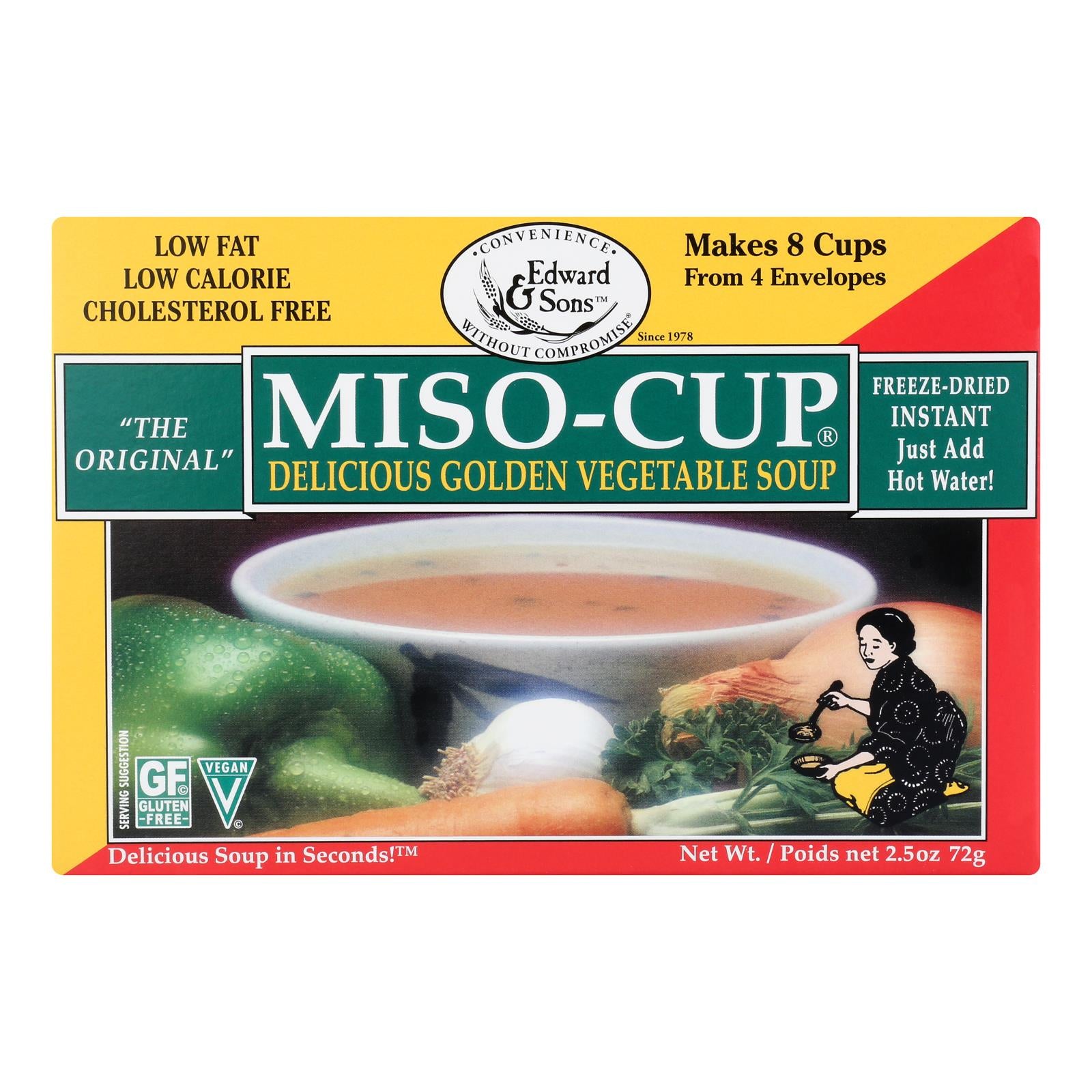 Edward and Sons Original Miso - Cup - Golden - Case of 12 - 2.5 oz.