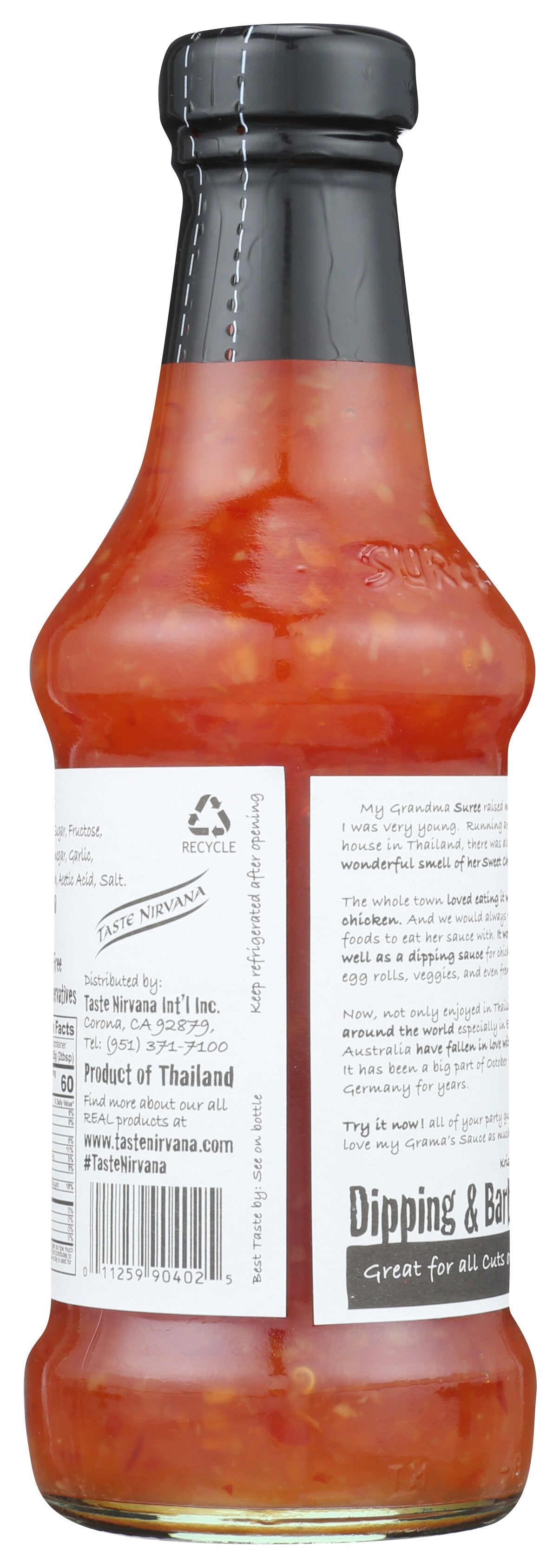 TASTE NIRVANA SAUCE CHILI SWT - Case of 6