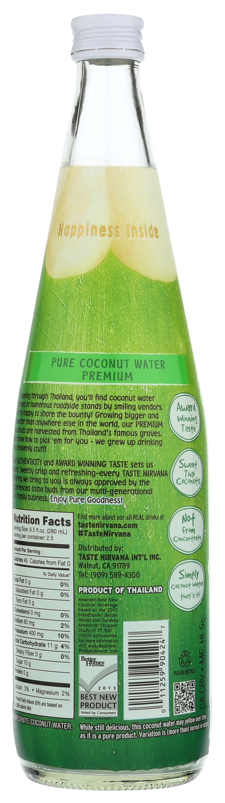 TASTE NIRVANA COCONUT WTR RL BIG BTTL - Case of 6
