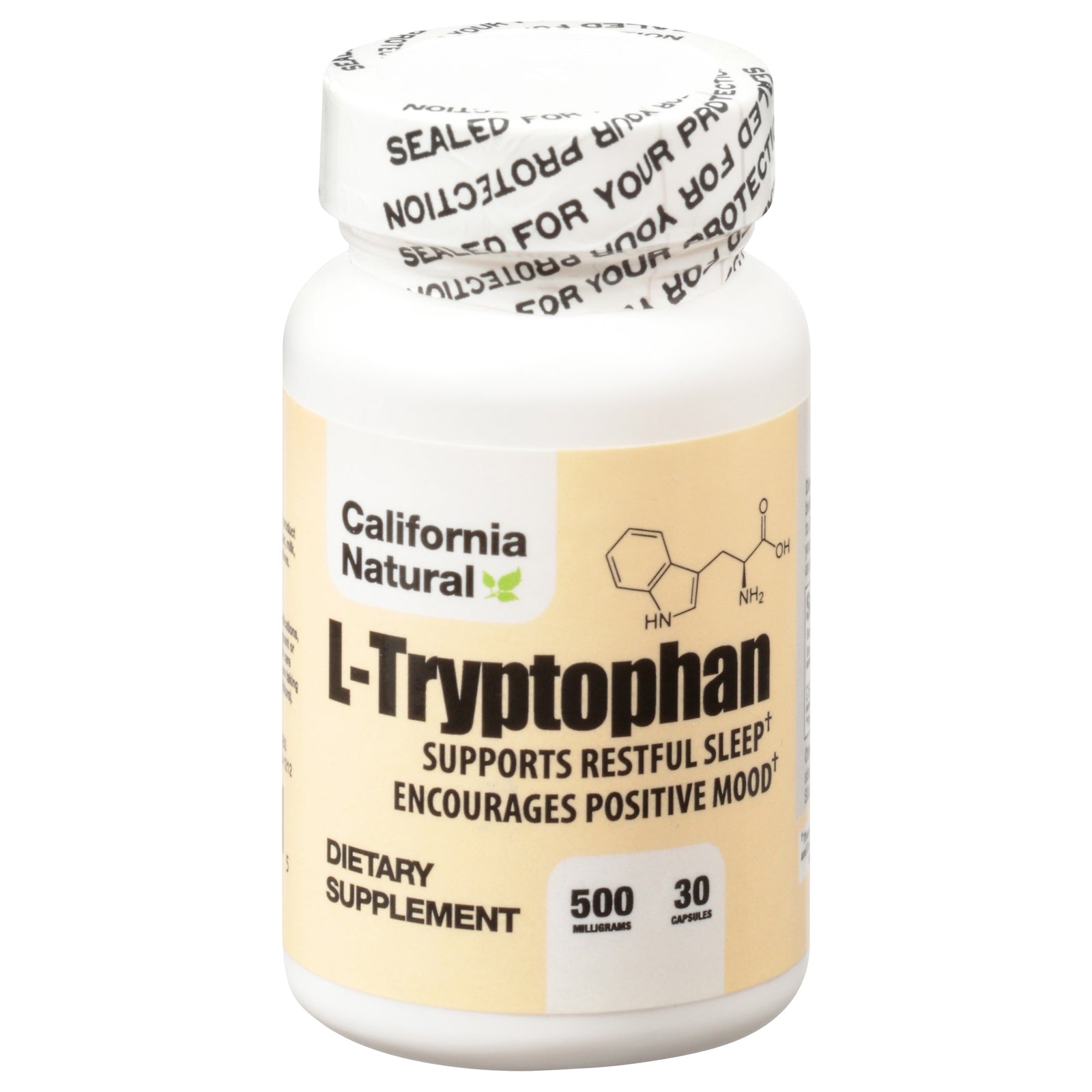 California Natural L-tryptophan - 500 Mg - 30 Capsules