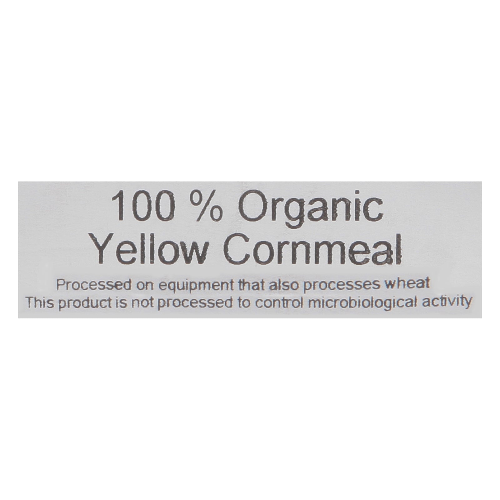 Heartland Mill 100% Organic Yellow Medium Cornmeal - Single Bulk Item - 25lb