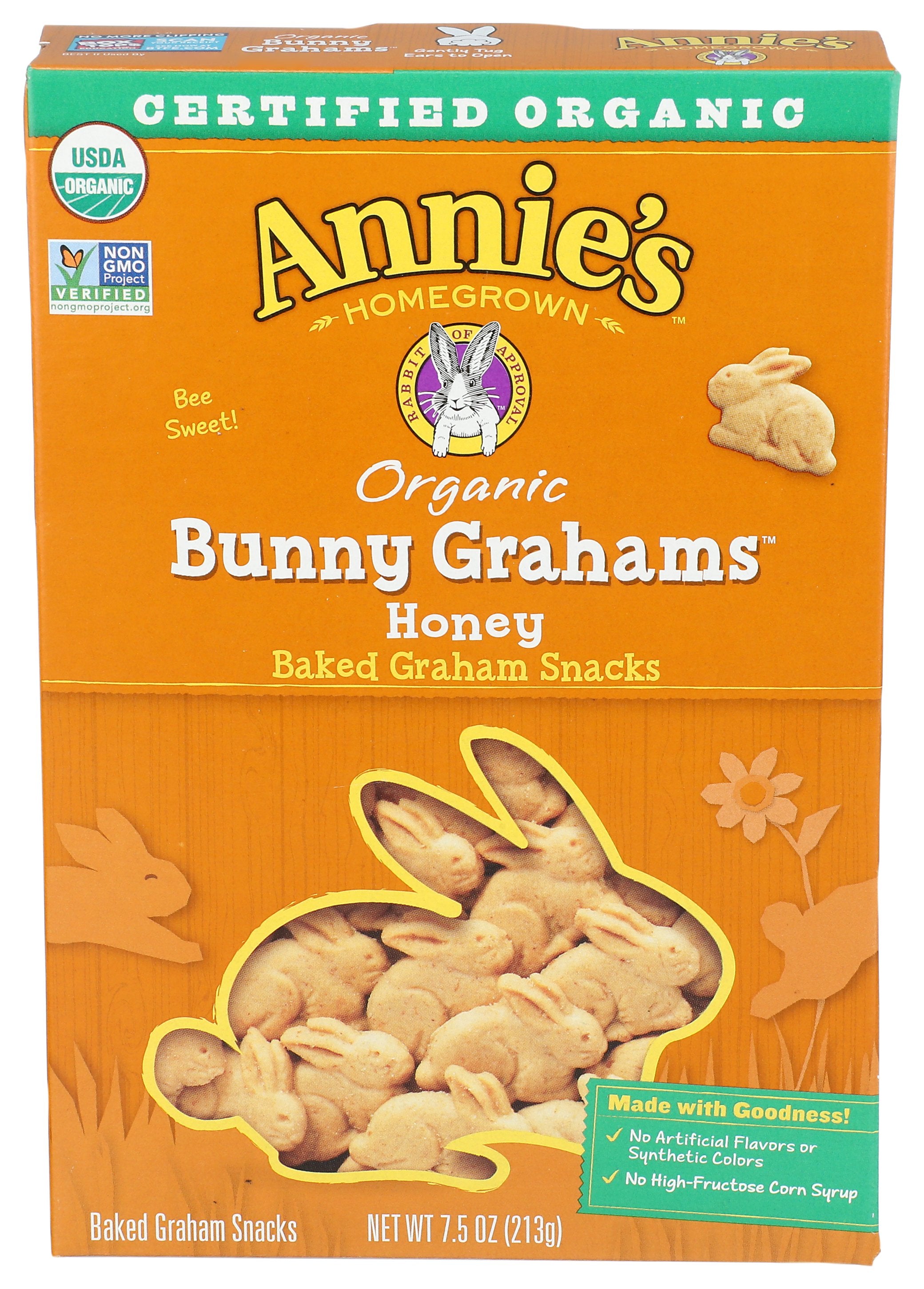 ANNIES HOMEGROWN COOKIE BUNNY GRAHAM HONEY - Case of 3