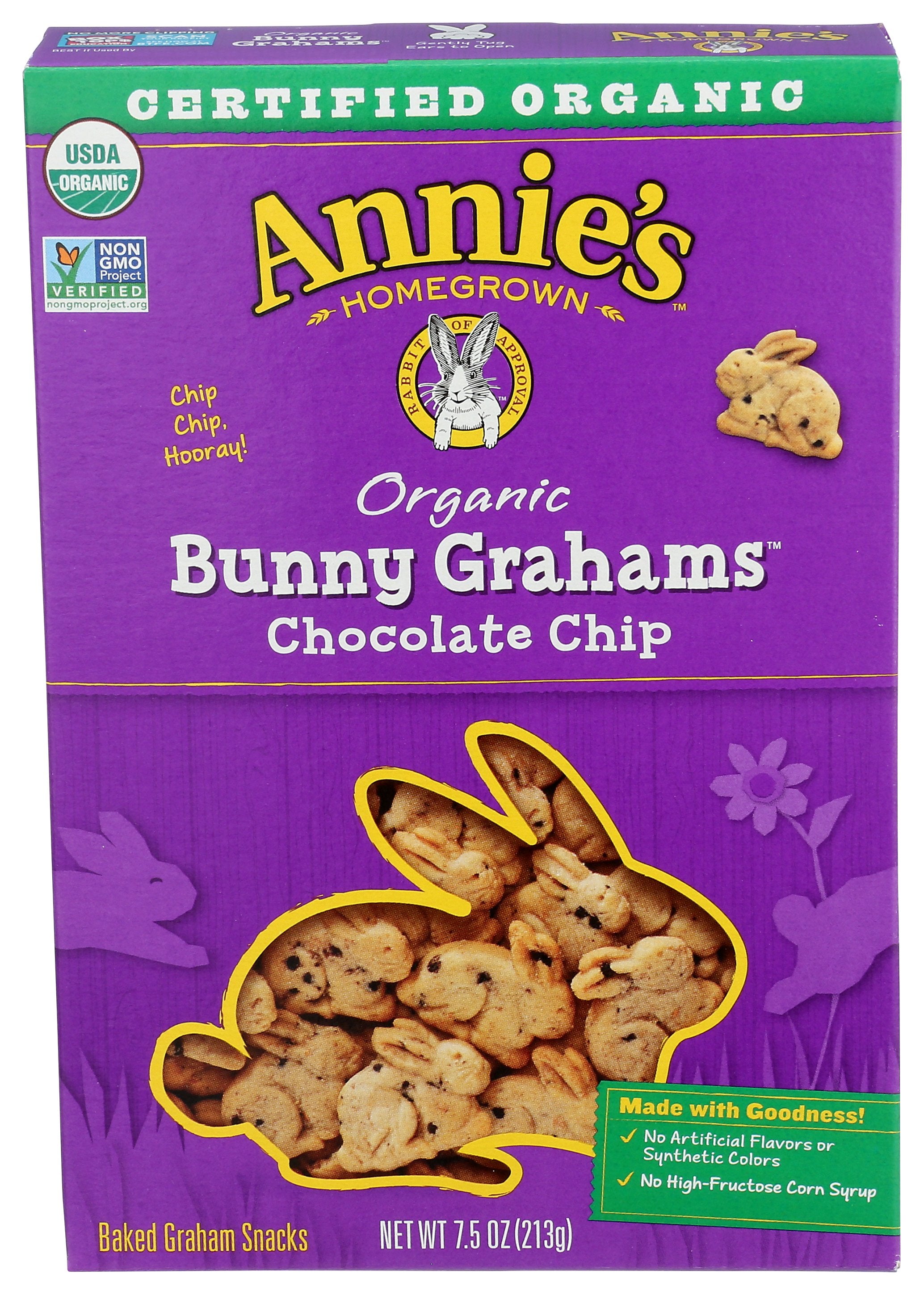 ANNIES HOMEGROWN COOKIE BUNNY GRAHAM CHCHIP - Case of 3