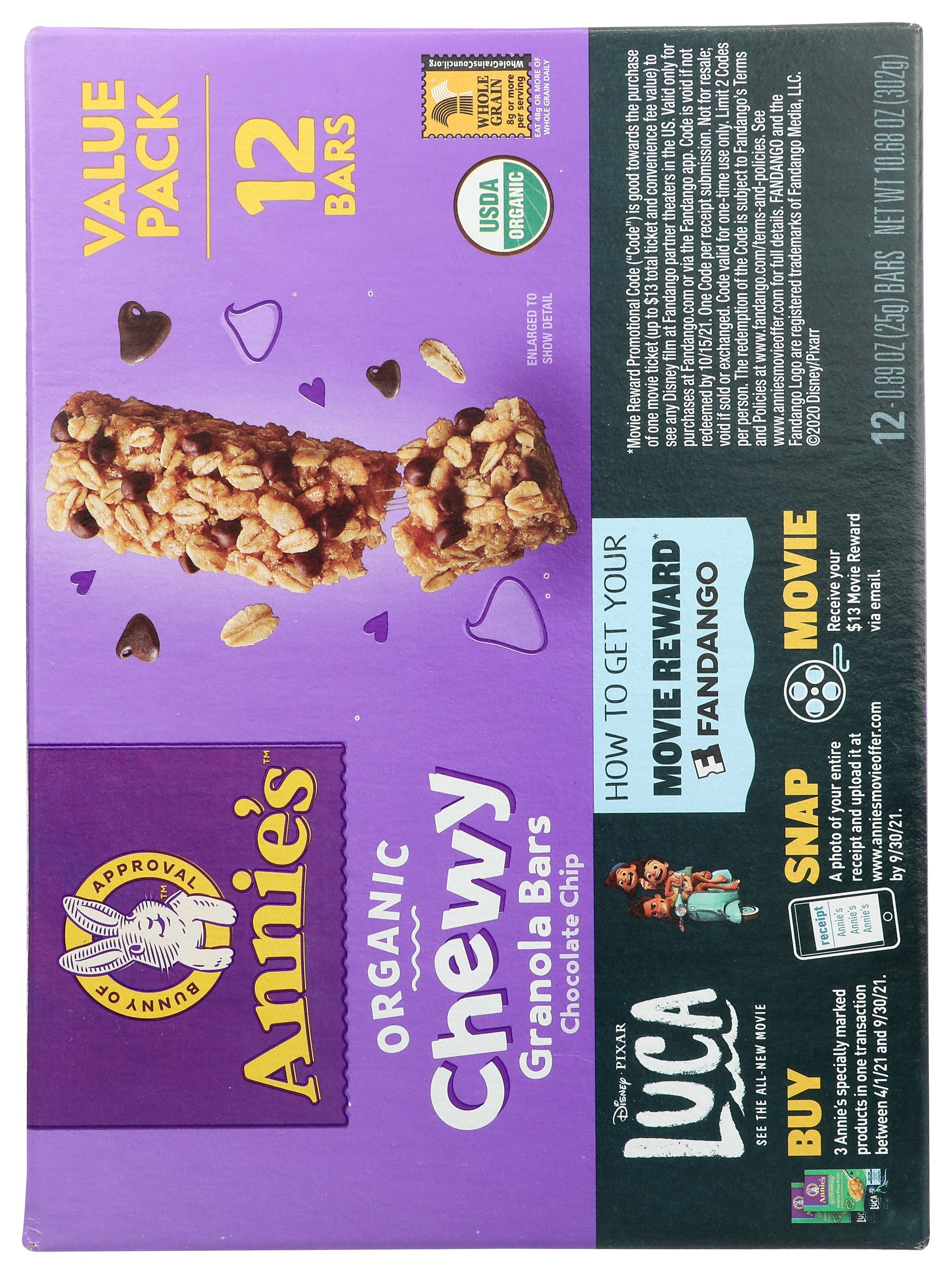 ANNIES HOMEGROWN BAR GRNOLA CHWY CHOC CHP - Case of 6