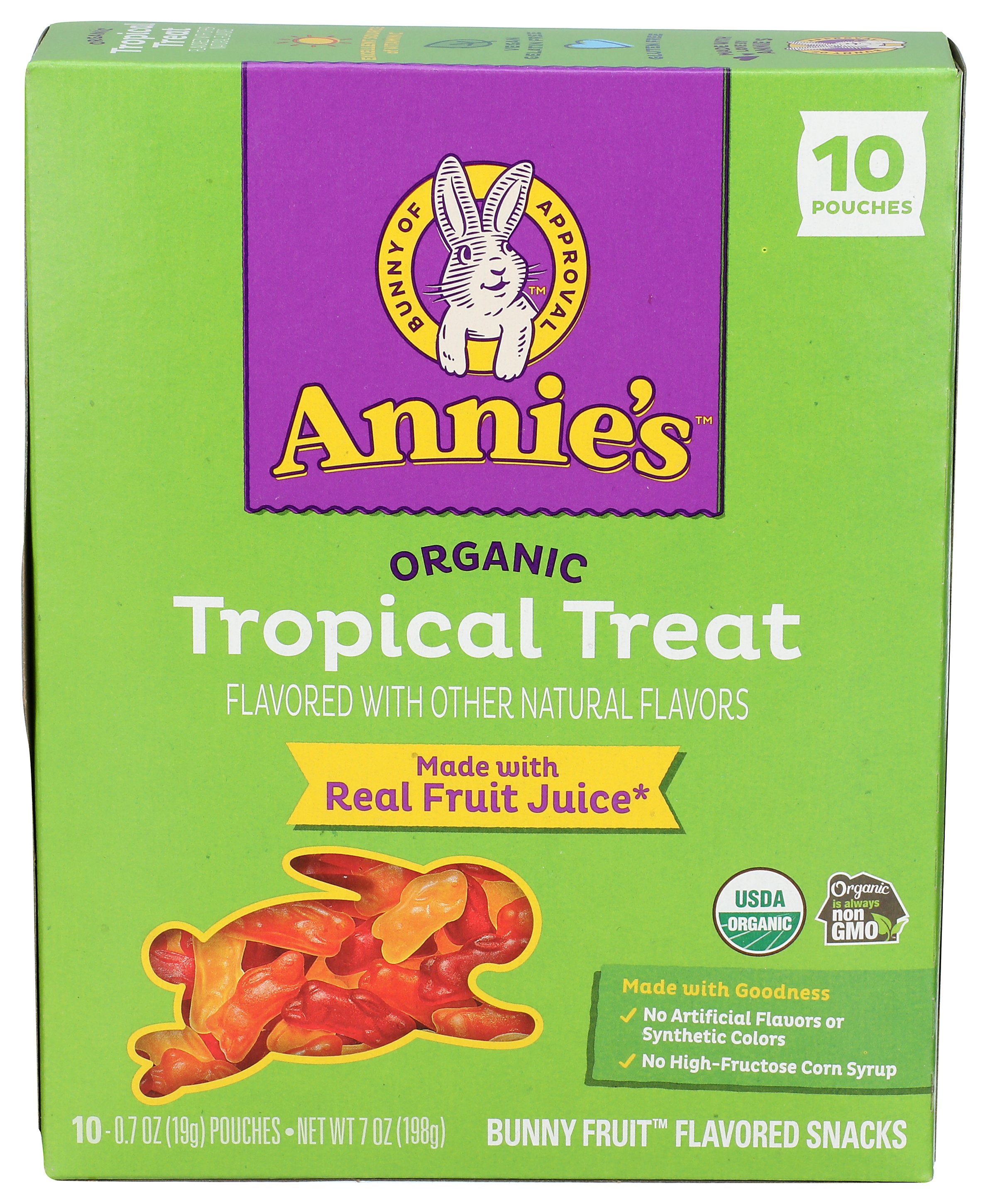 ANNIES HOMEGROWN FRUIT SNK TROPICALTRT - Case of 8