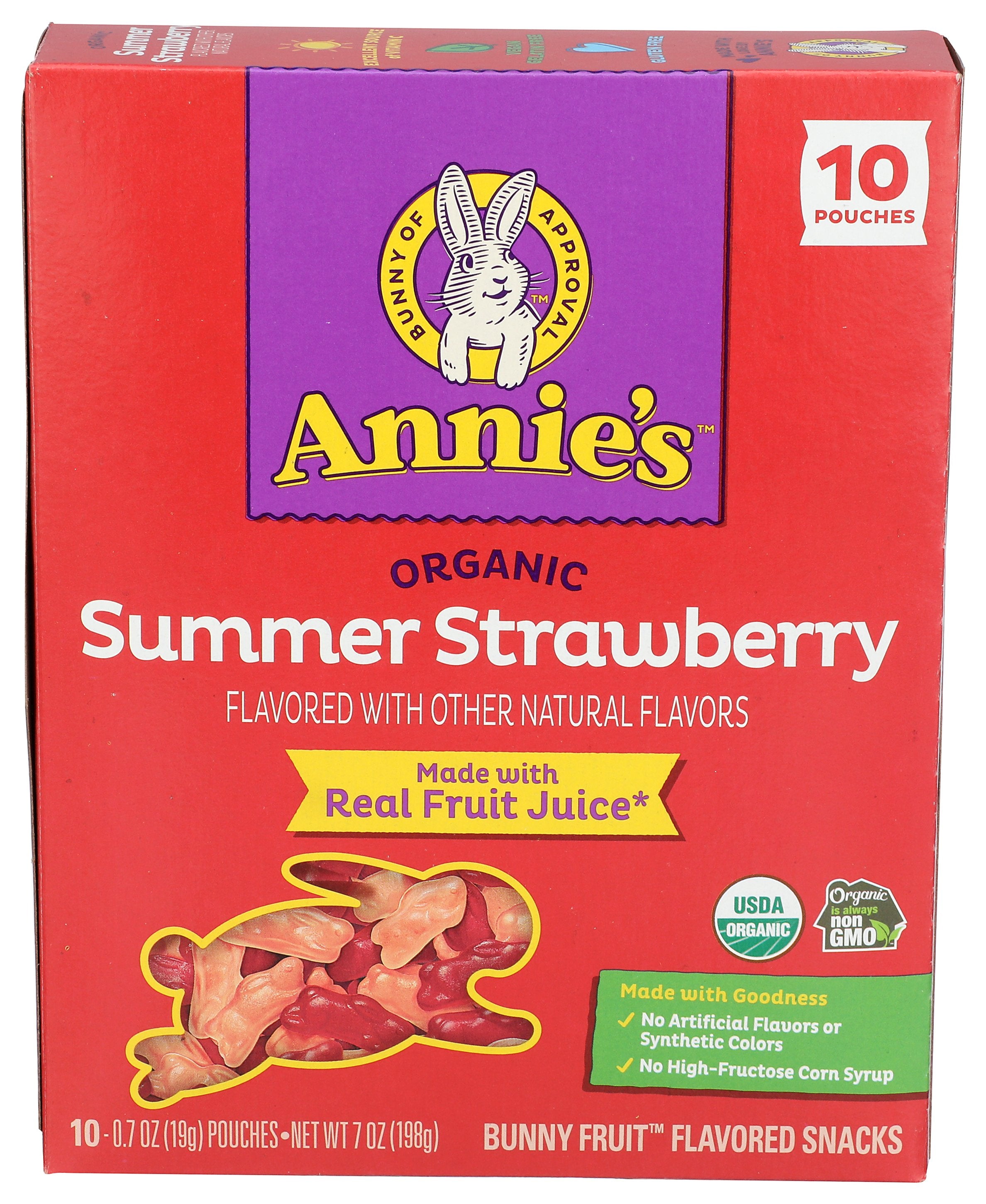 ANNIES HOMEGROWN FRUIT SNK SMR STRWBRY BUN - Case of 8