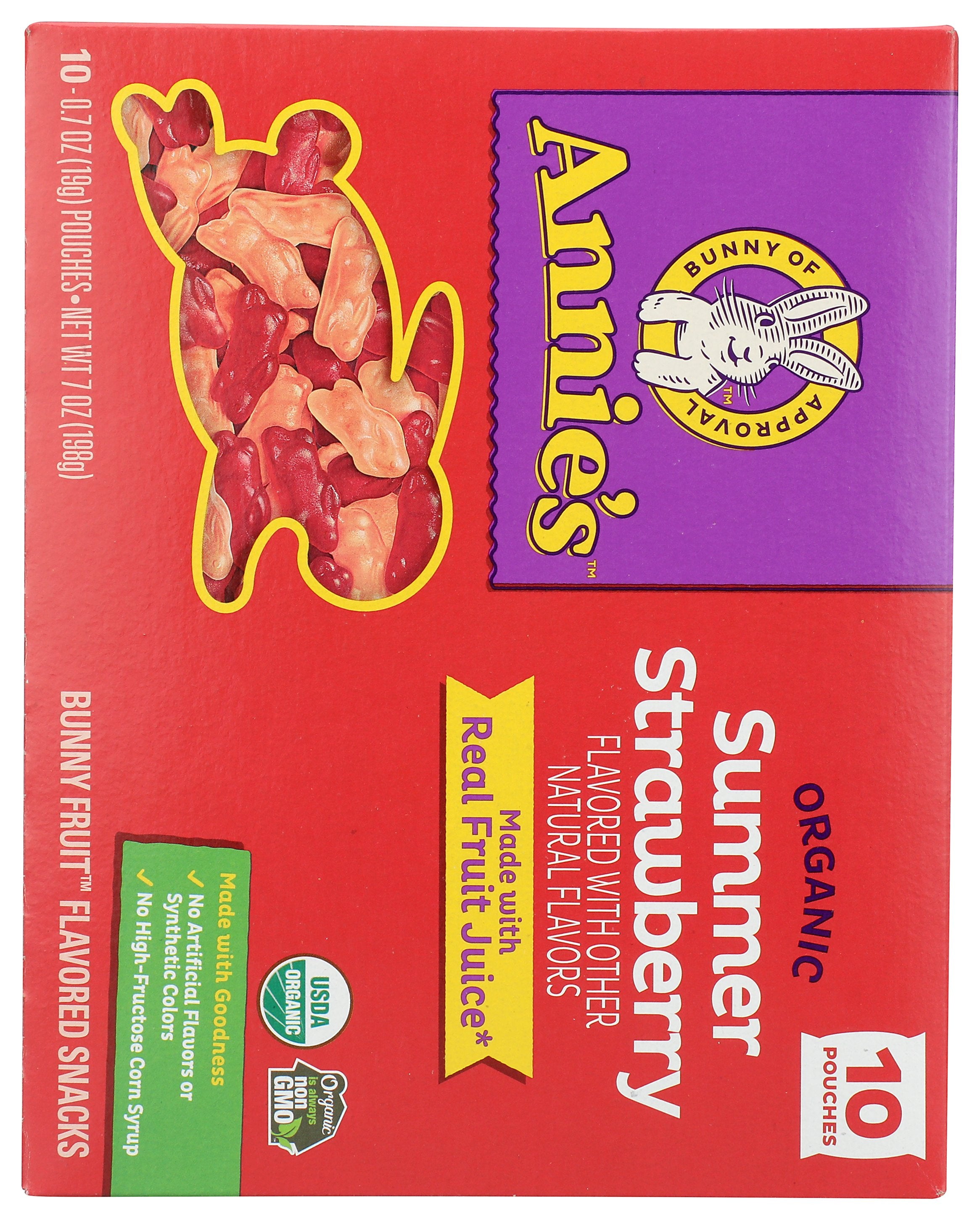 ANNIES HOMEGROWN FRUIT SNK SMR STRWBRY BUN - Case of 8