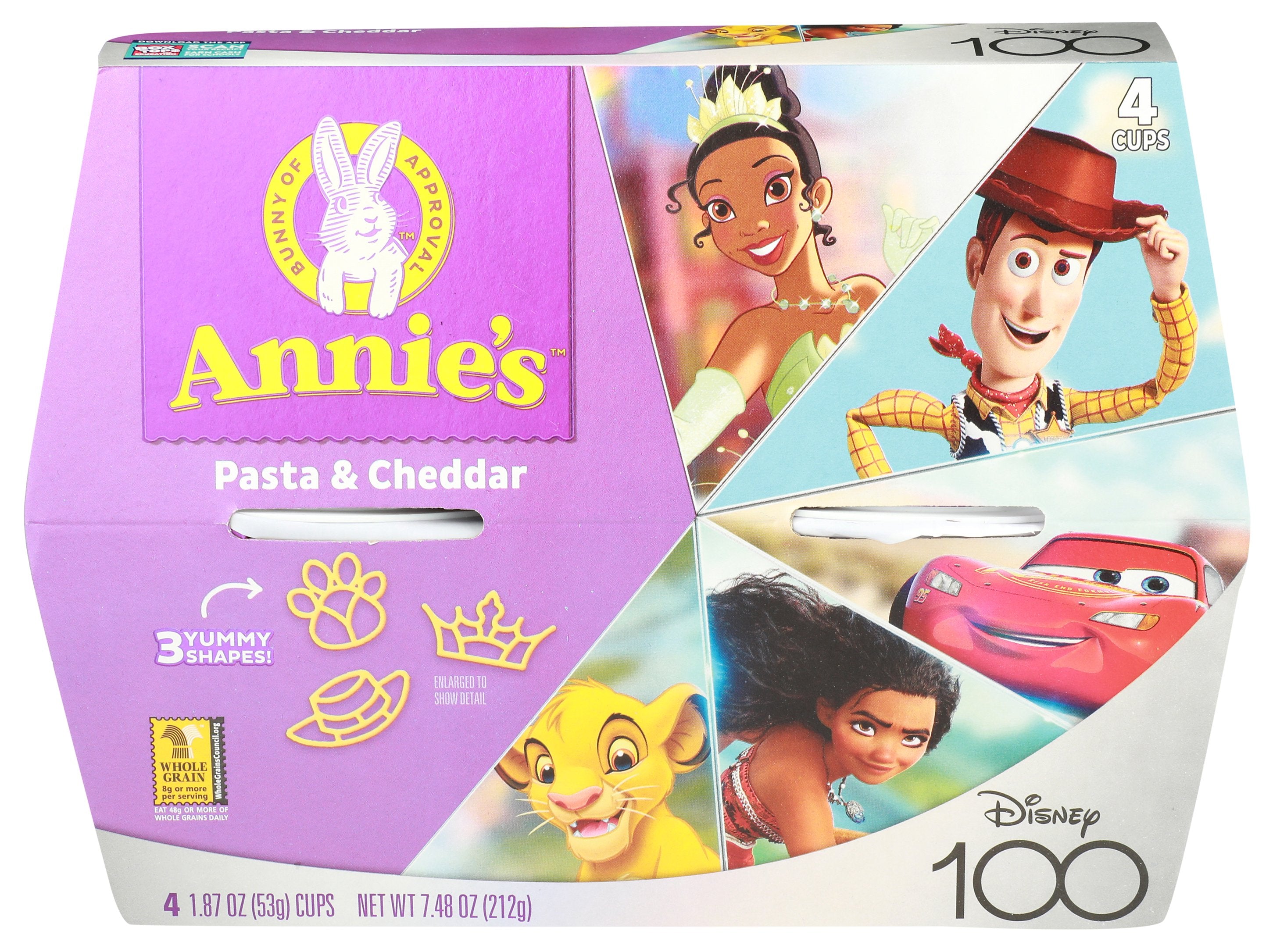 ANNIES HOMEGROWN PASTA MAC CHS DISNEY 4PK - Case of 6