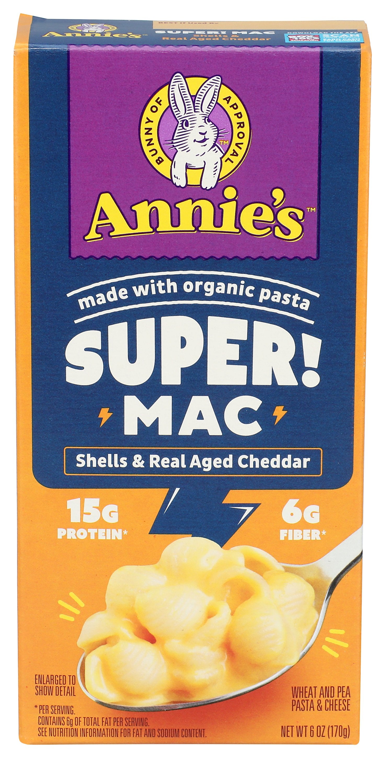 ANNIES HOMEGROWN MAC&CHS SPR PRTN CHDR SHELL - Case of 12