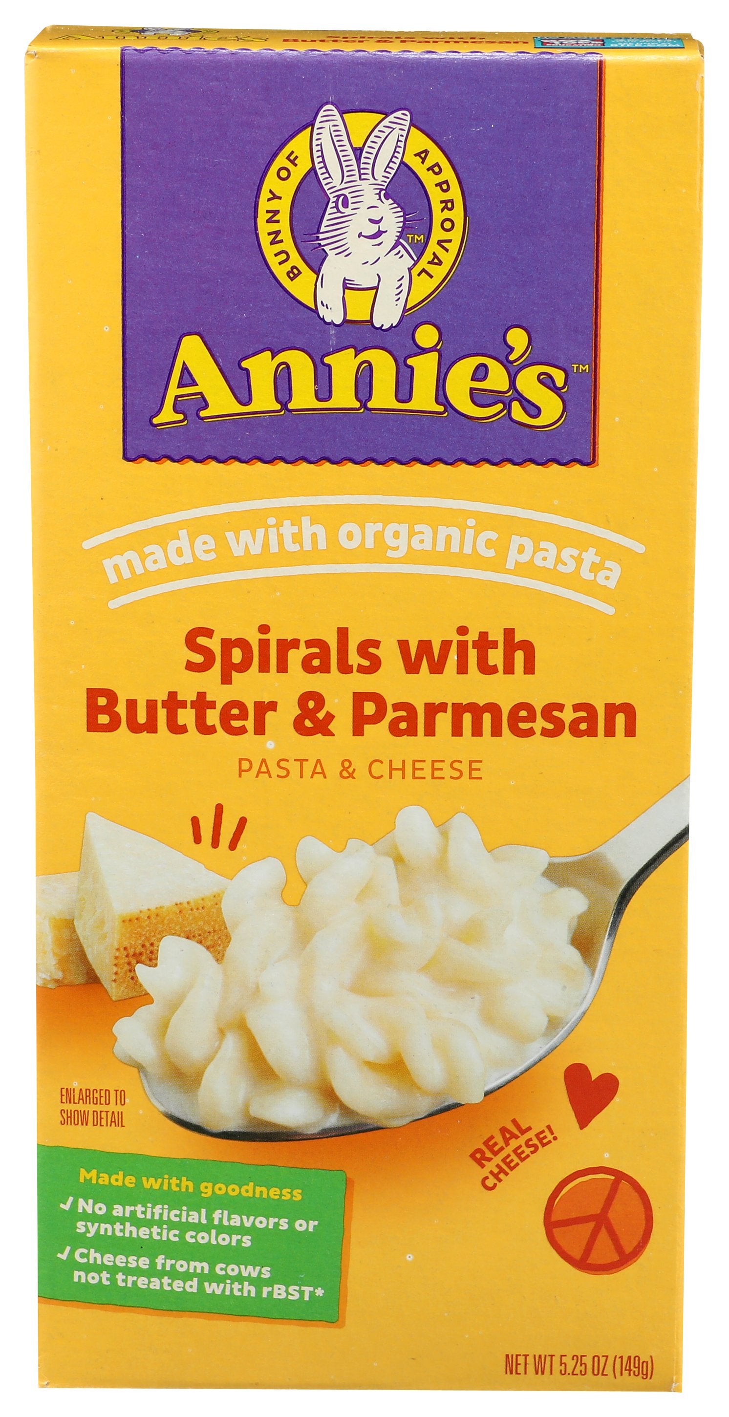 ANNIES HOMEGROWN MAC & CHS SPRLS BTR&PARM - Case of 12