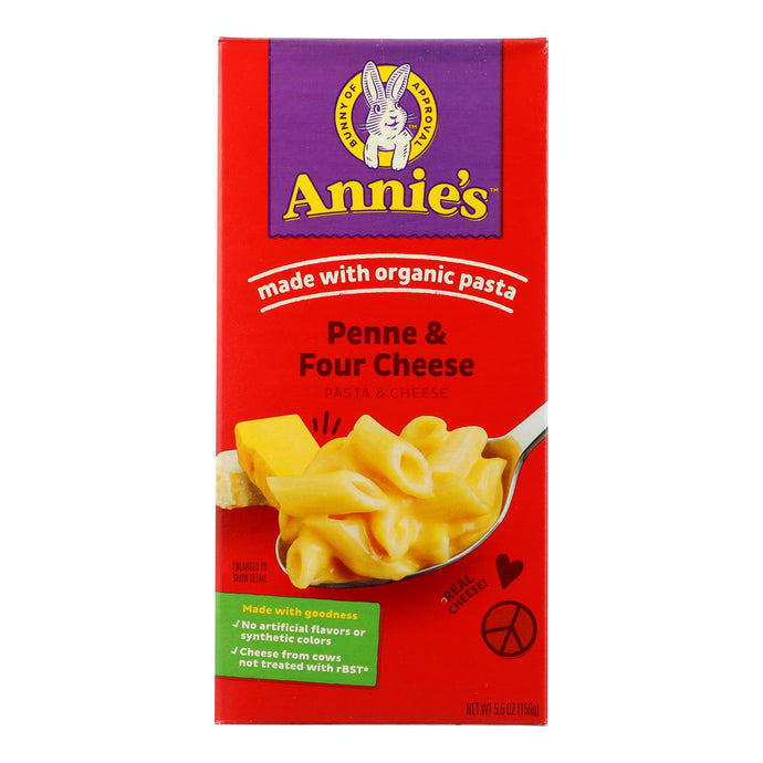 Annie's Homegrown Four Cheese Macaroni And Cheese - Case Of 12 - 5.5 Oz.