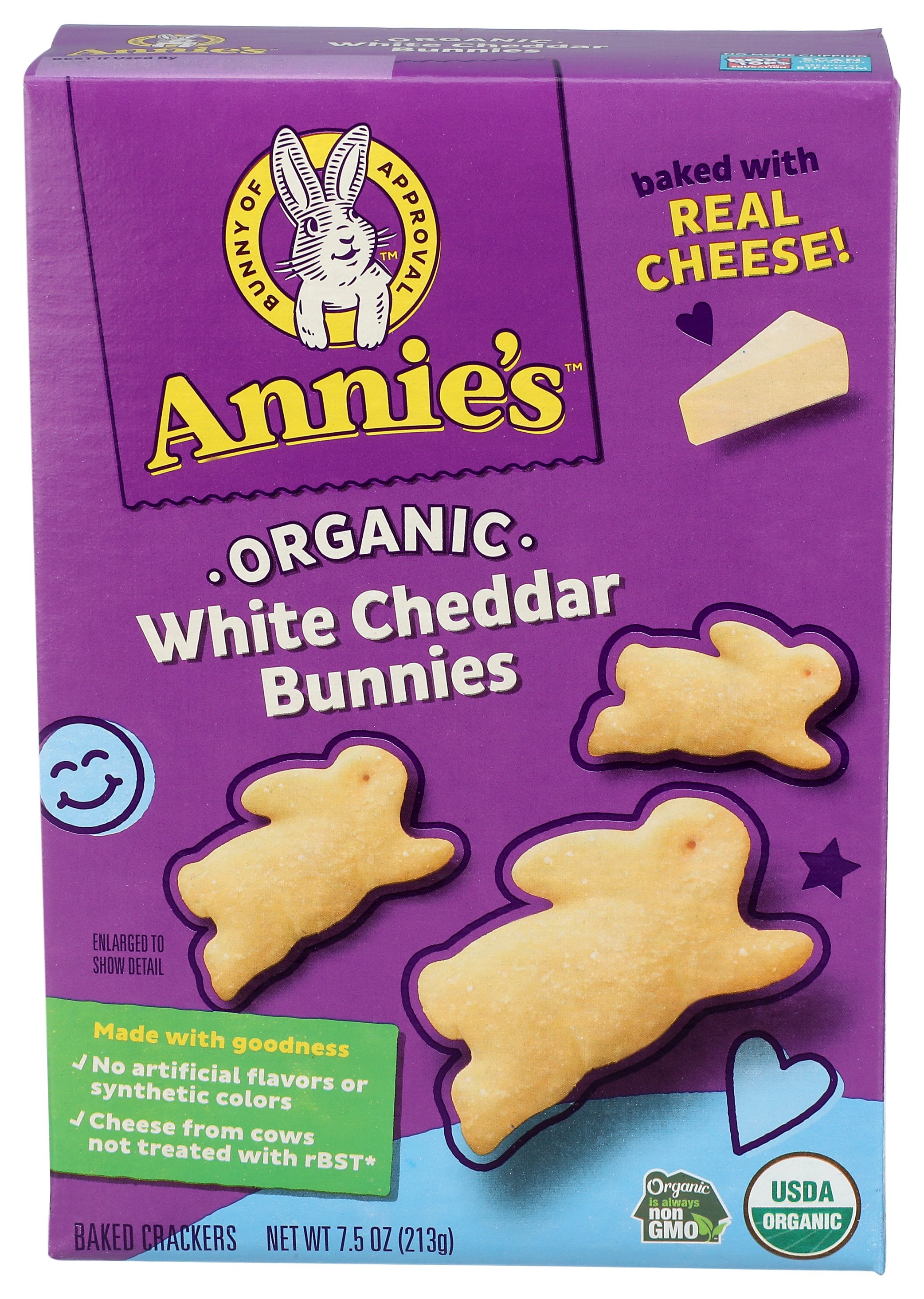ANNIES HOMEGROWN CRACKER WHT CHDR BUNNY - Case of 3