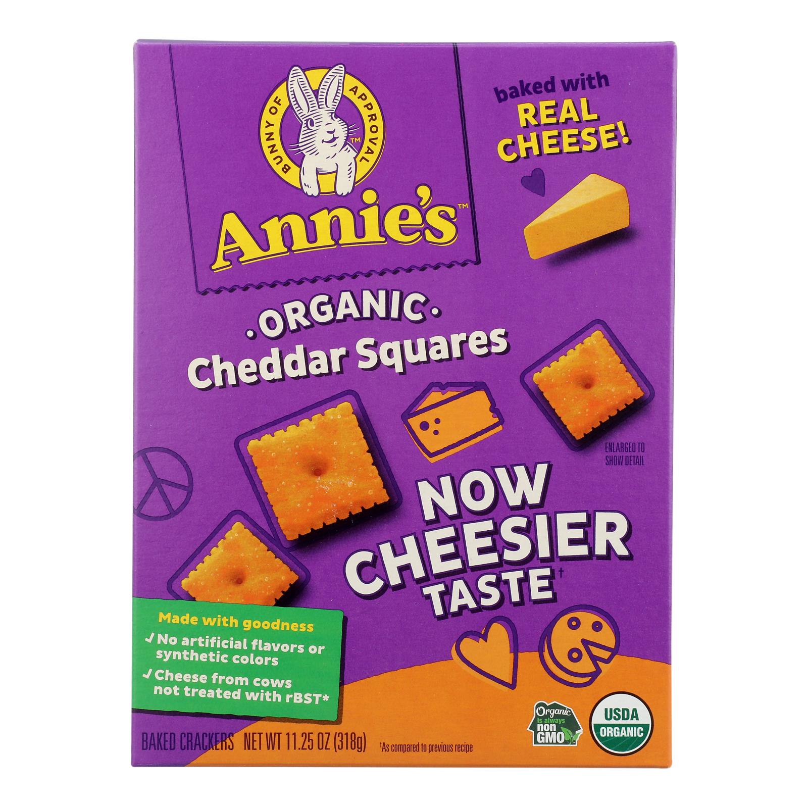 Annie's Homegrown Cheddar Squares Cheddar Squares - Case Of 6 - 11.25