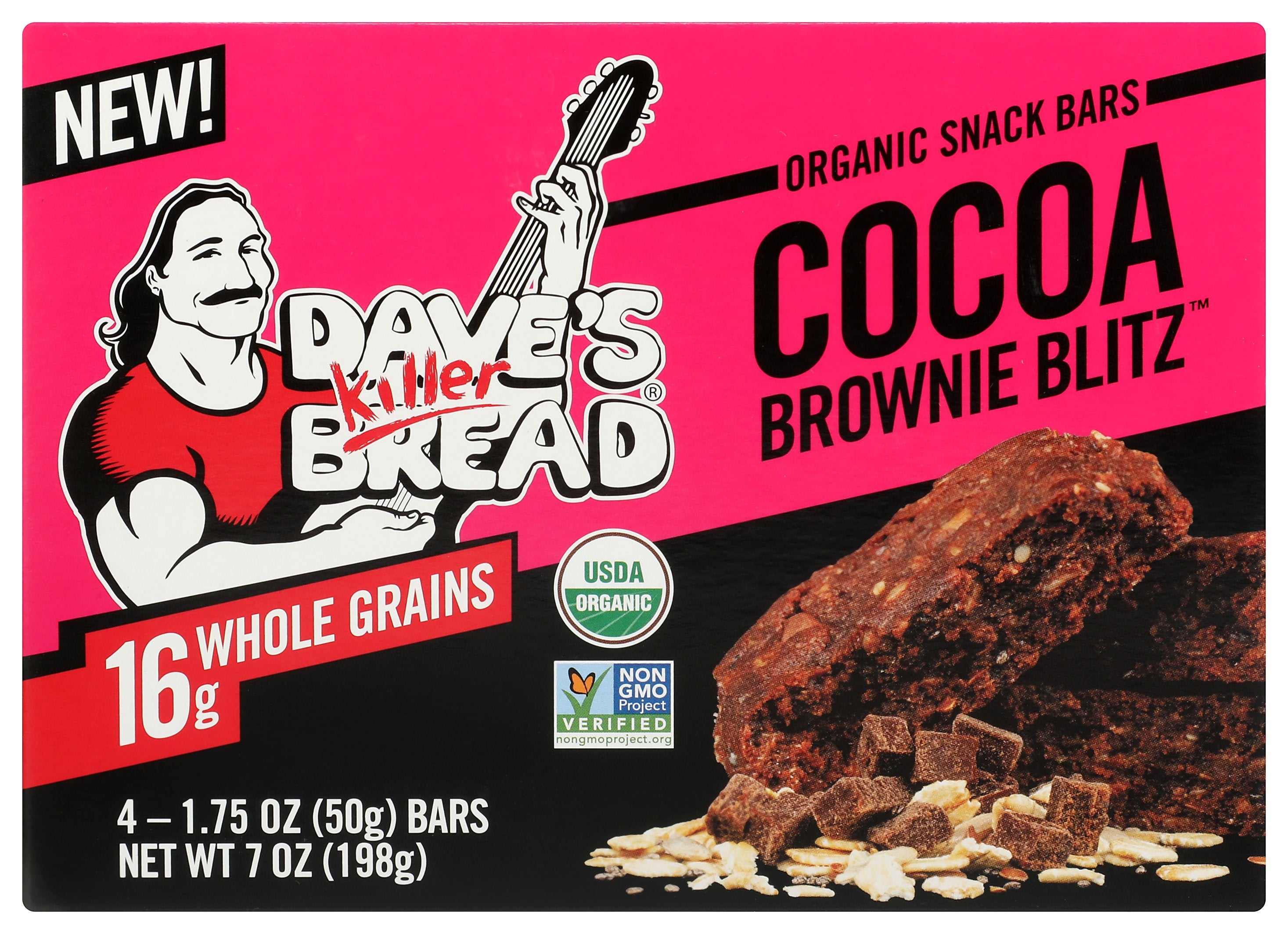 DAVES KILLER BREAD BAR ORG 4MP COCOA BRWN BLI - Case of 6