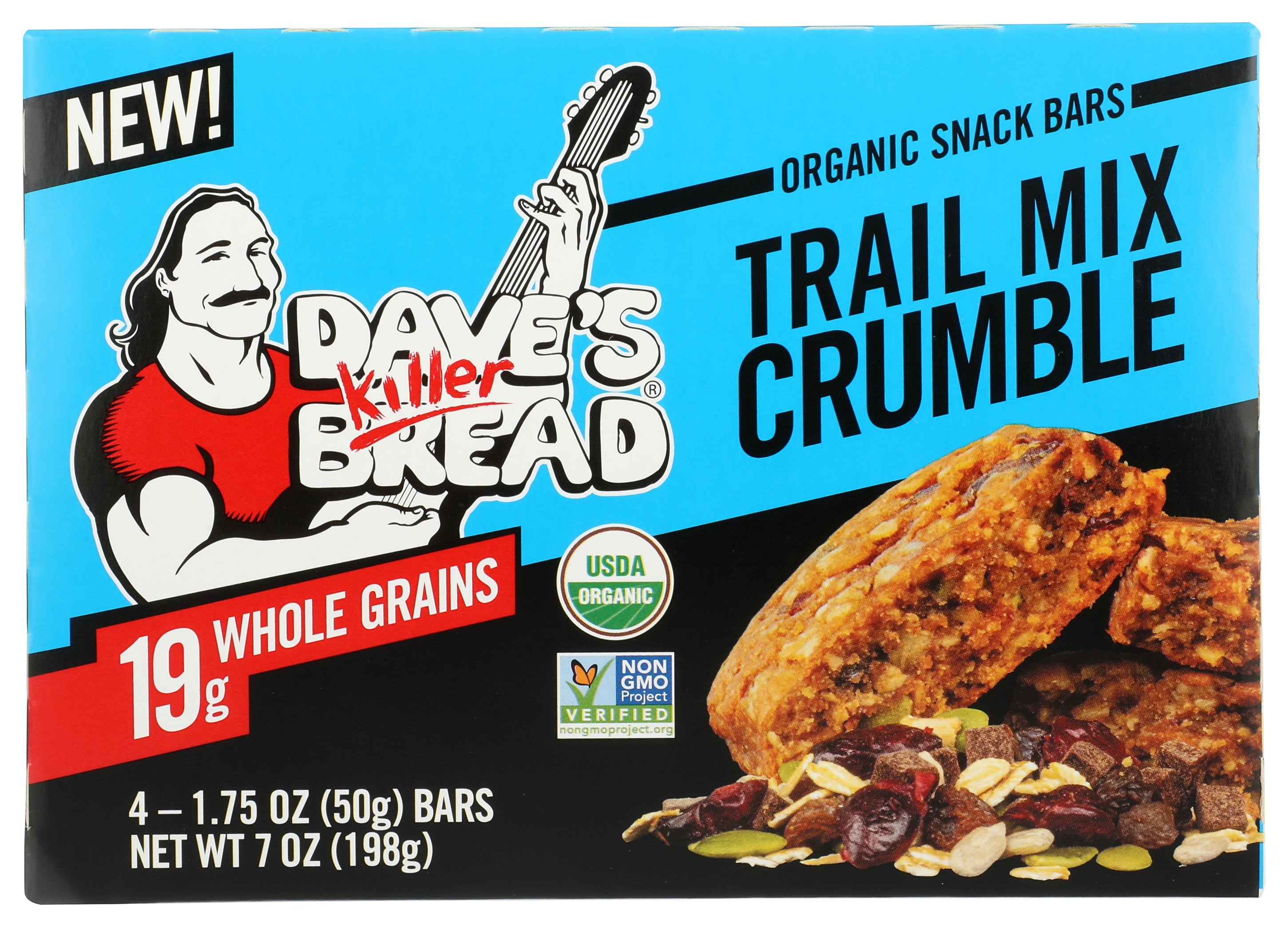 DAVES KILLER BREAD BAR ORG 4MP TRAIL MIX CRUM - Case of 6